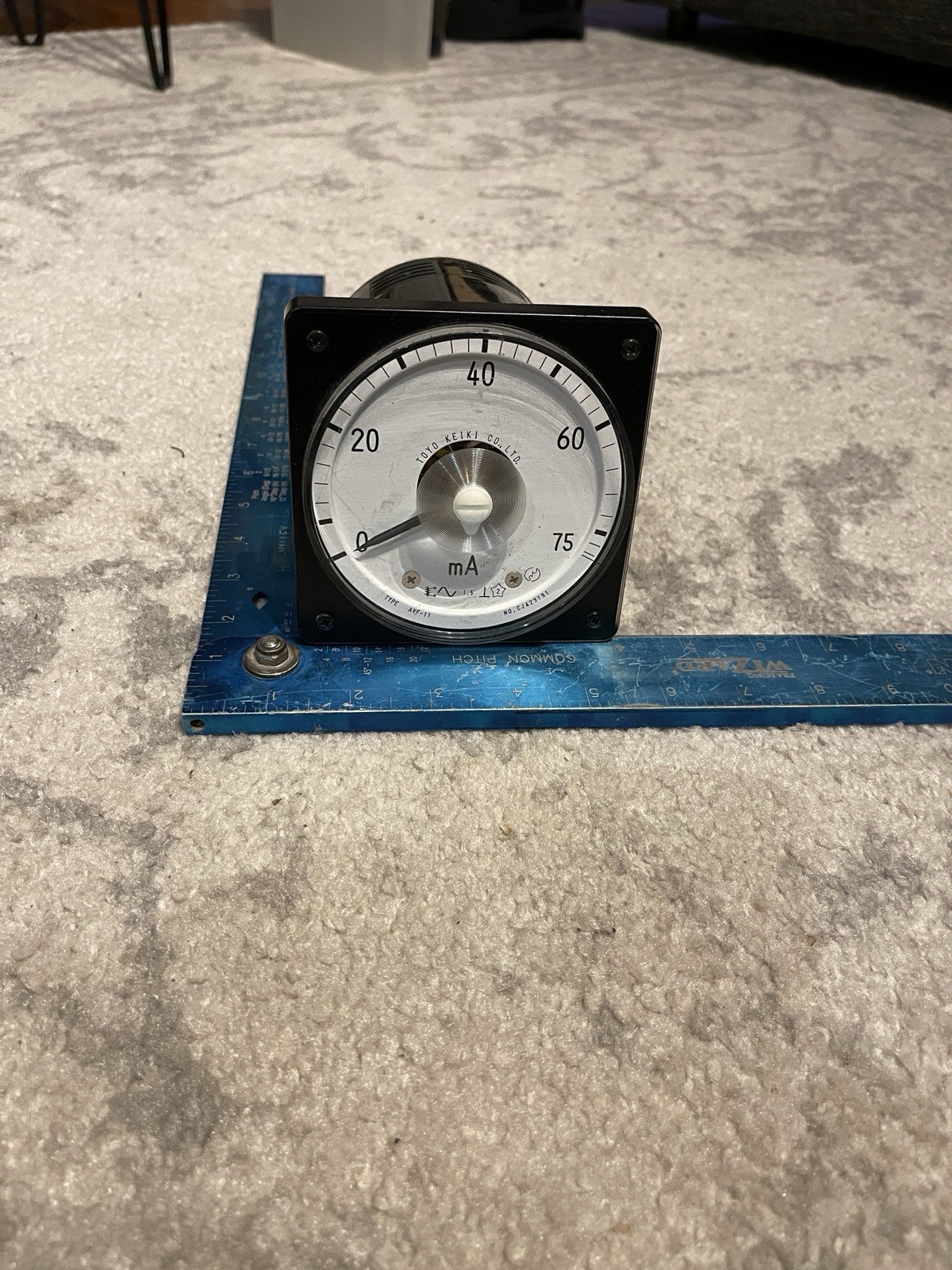 Toyo Keiki AmMeter (0 to 75 mA) AVF-11