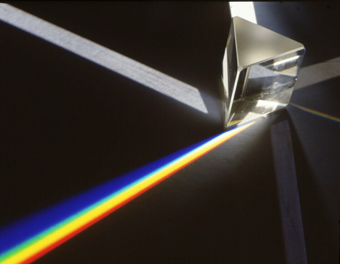4in 100mm Optical Glass Equilateral Prism Teaching Light Spectrum TOP USA SELLER