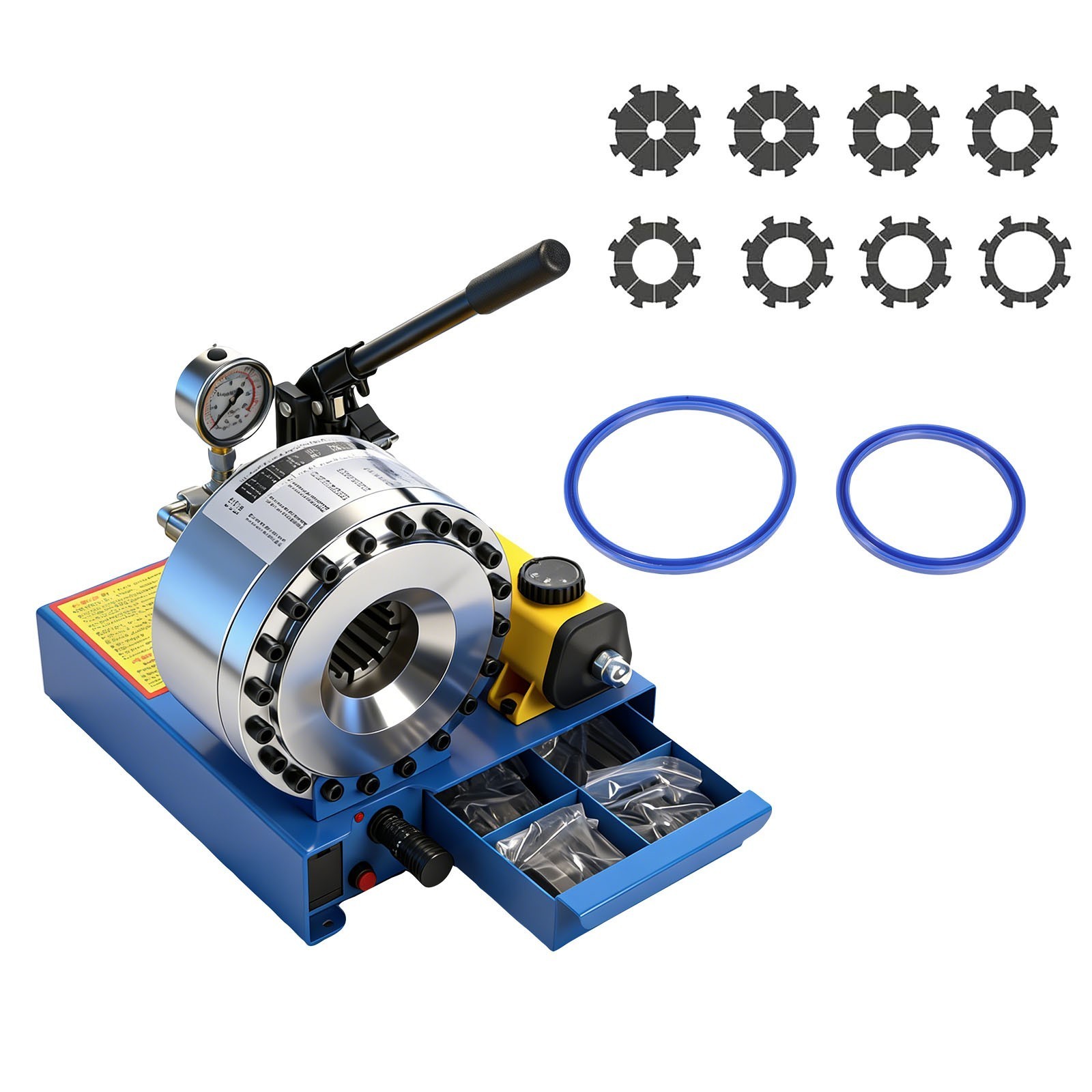 Universal Hose Crimping Machine for Hydraulic Pipe 1/8 to 1 Inch Set