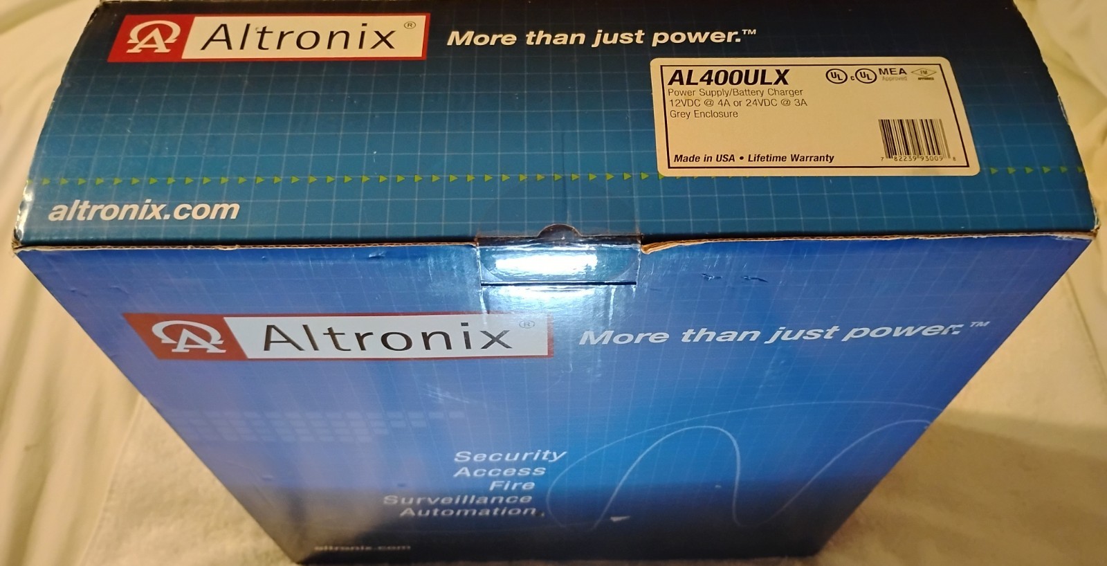 Altronix AL400ULX Power Supply/Battery Charger 12VDC 4A or 24VDC 3A Gray