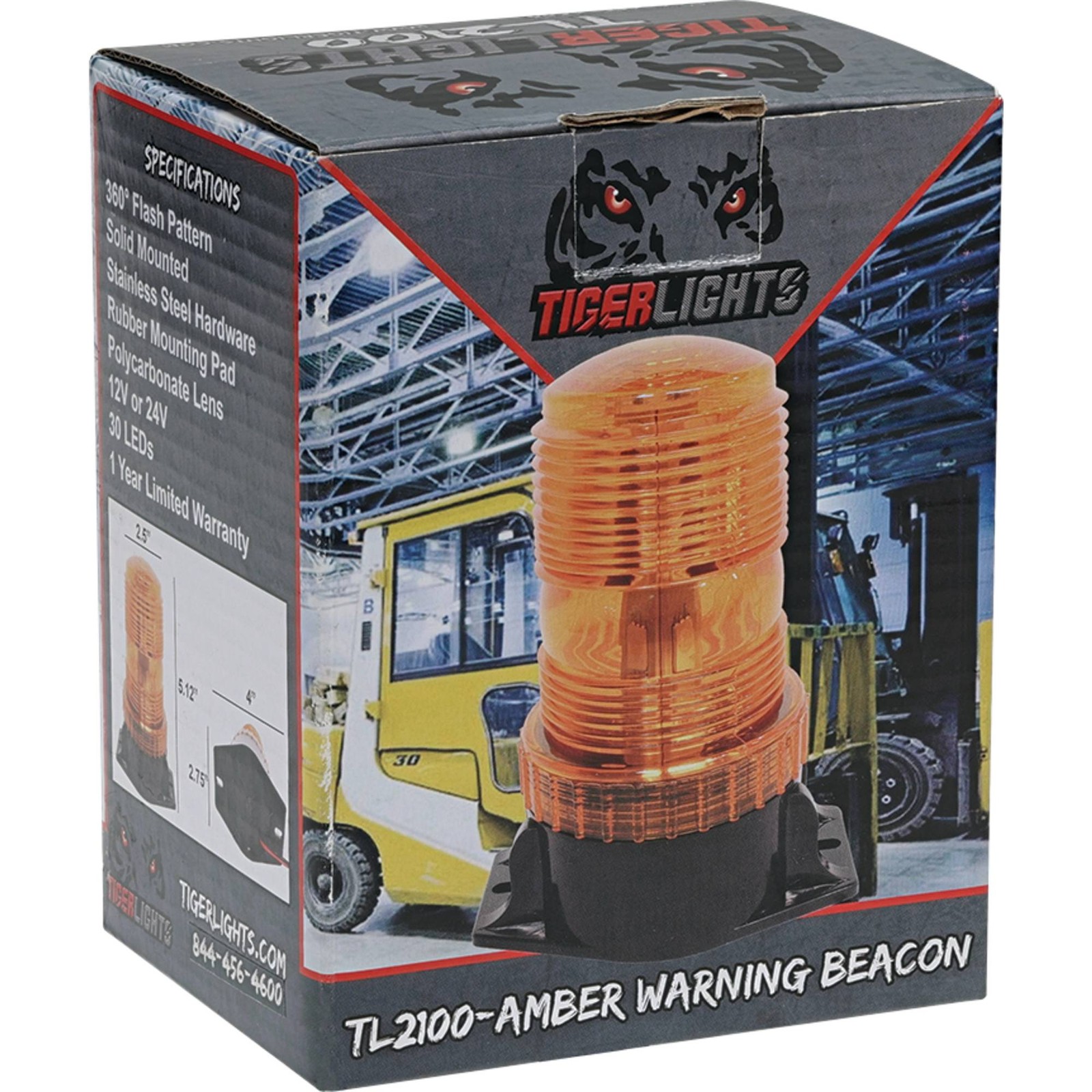 LED Warning Beacon 12V, Flood/Flashing Off-Road Light