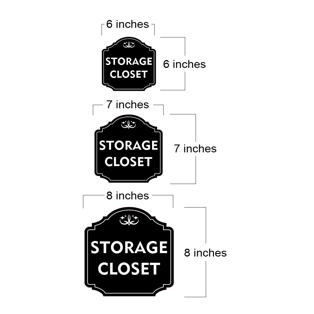 Heritage Plus Storage Closet Wall or Door Sign | Home Decor