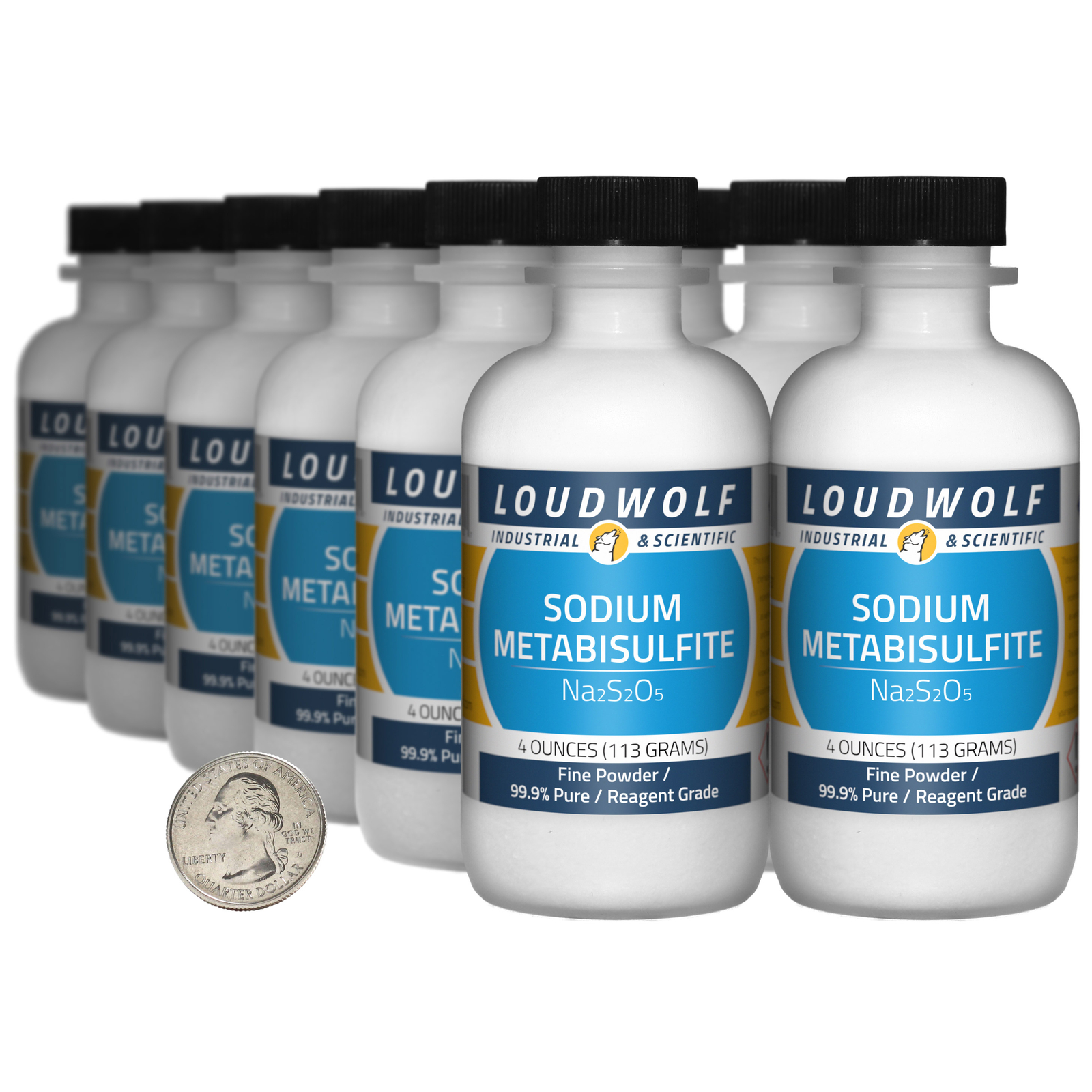 Sodium Metabisulfite / 3 Lbs / 12 Bottles / 99.9% Reagent Grade / Fine Powder