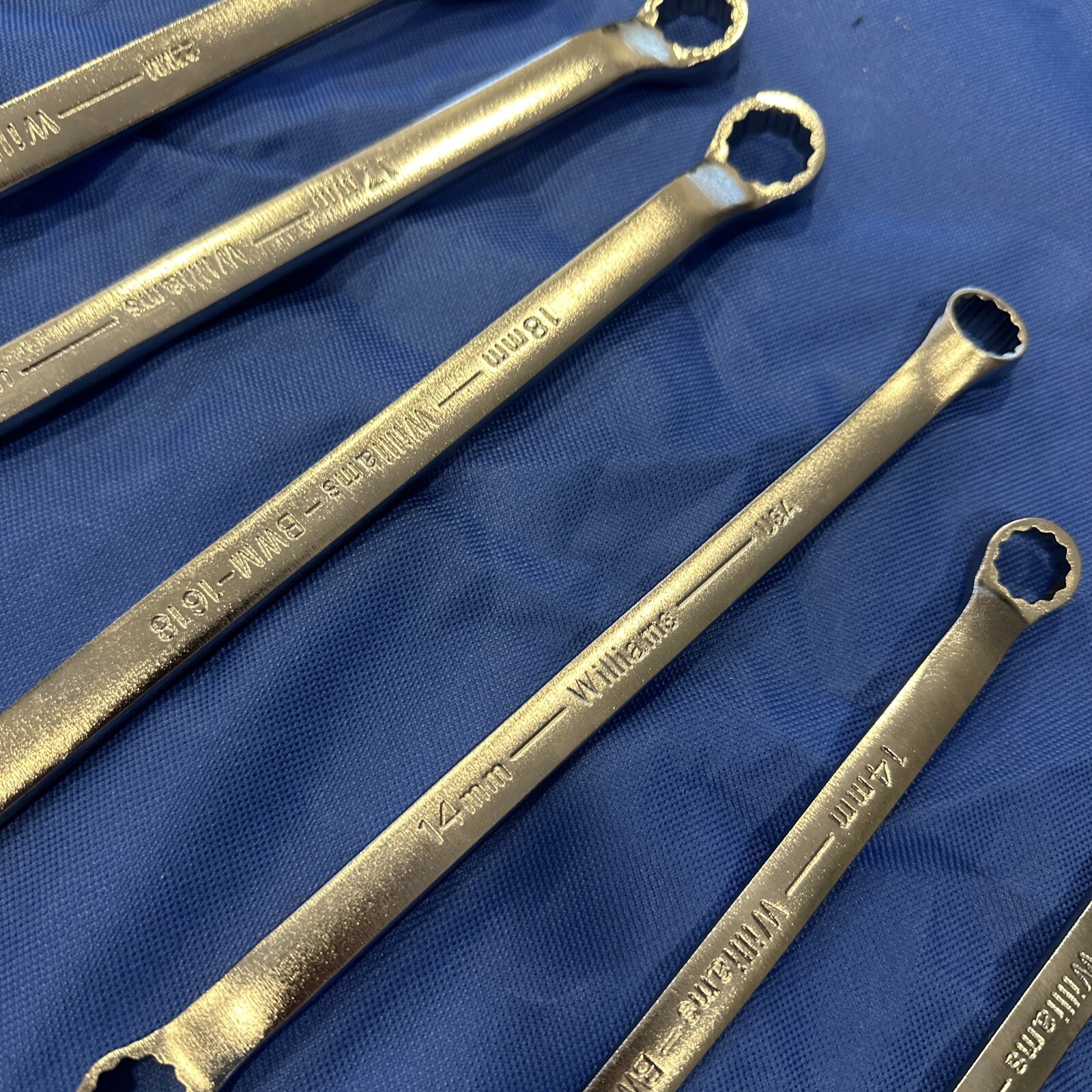 Williams USA 8-32mm 12 Point Double 10° Offset Box End Wrench Set 10pc MWS-BWM10