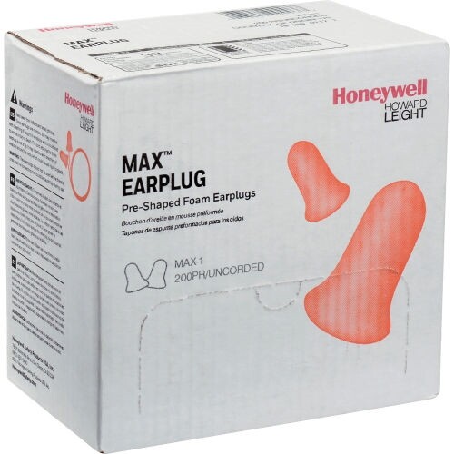 MAXIMUM 200 PR Disposable Foam Earplugs Noise Reduction NRR33 Sleep Aid Shooting