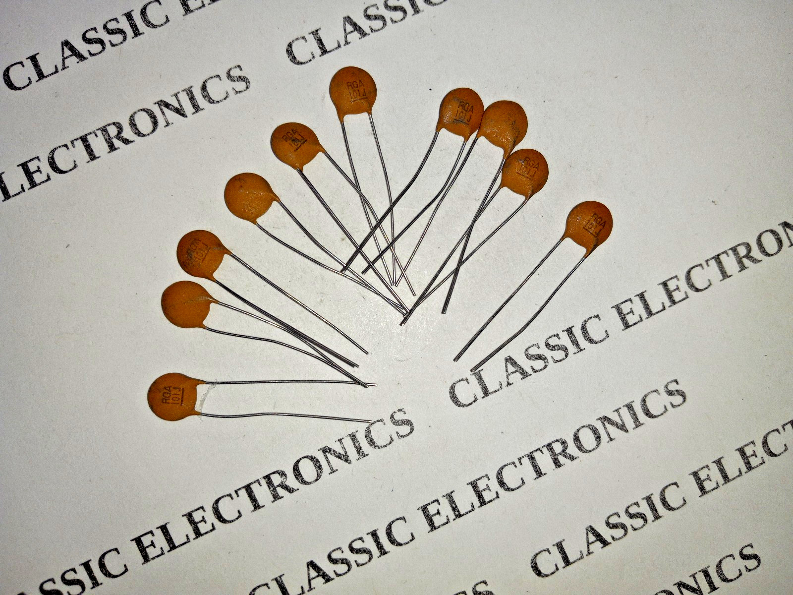 Lot of 100pF 50V DC Ceramic Disc Capacitor Radial Leads 5% Tolerance