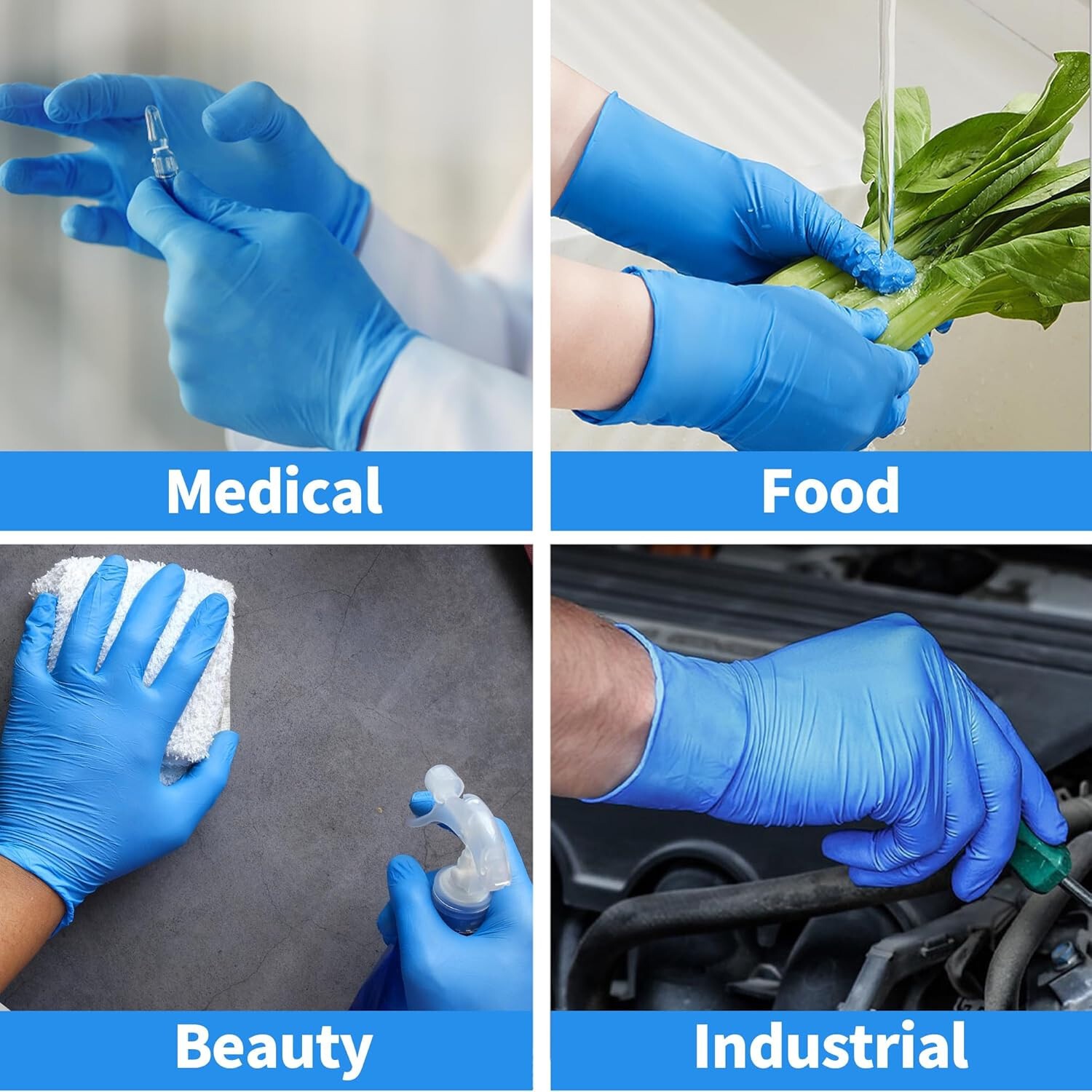Disposable Gloves Vinyl Basic Synmax Exam Gloves Powder-Free Latex-Free