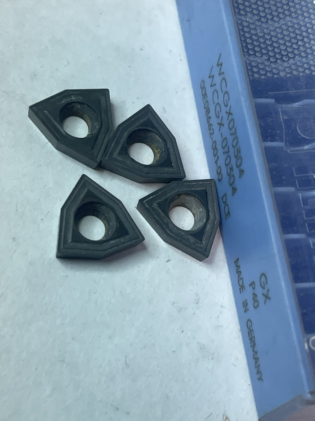 HERTEL/Ingersoll/Kennametal Carbide Inserts WCGX070304-GX(P40) Qty. 4 (26JL14)