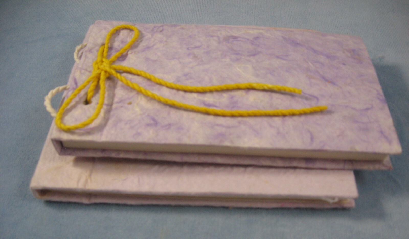 2 Handmade Natural Paper Blank Book-Journal-Diary-Notepad-Dream Book-Memo NOS