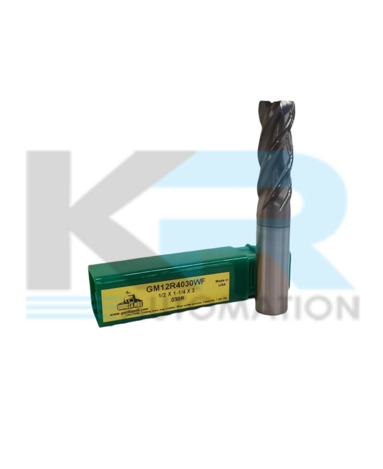 NEW Gorilla Mill GM12R4030WF High Performance Carbide End Mill 4 Flute .030R