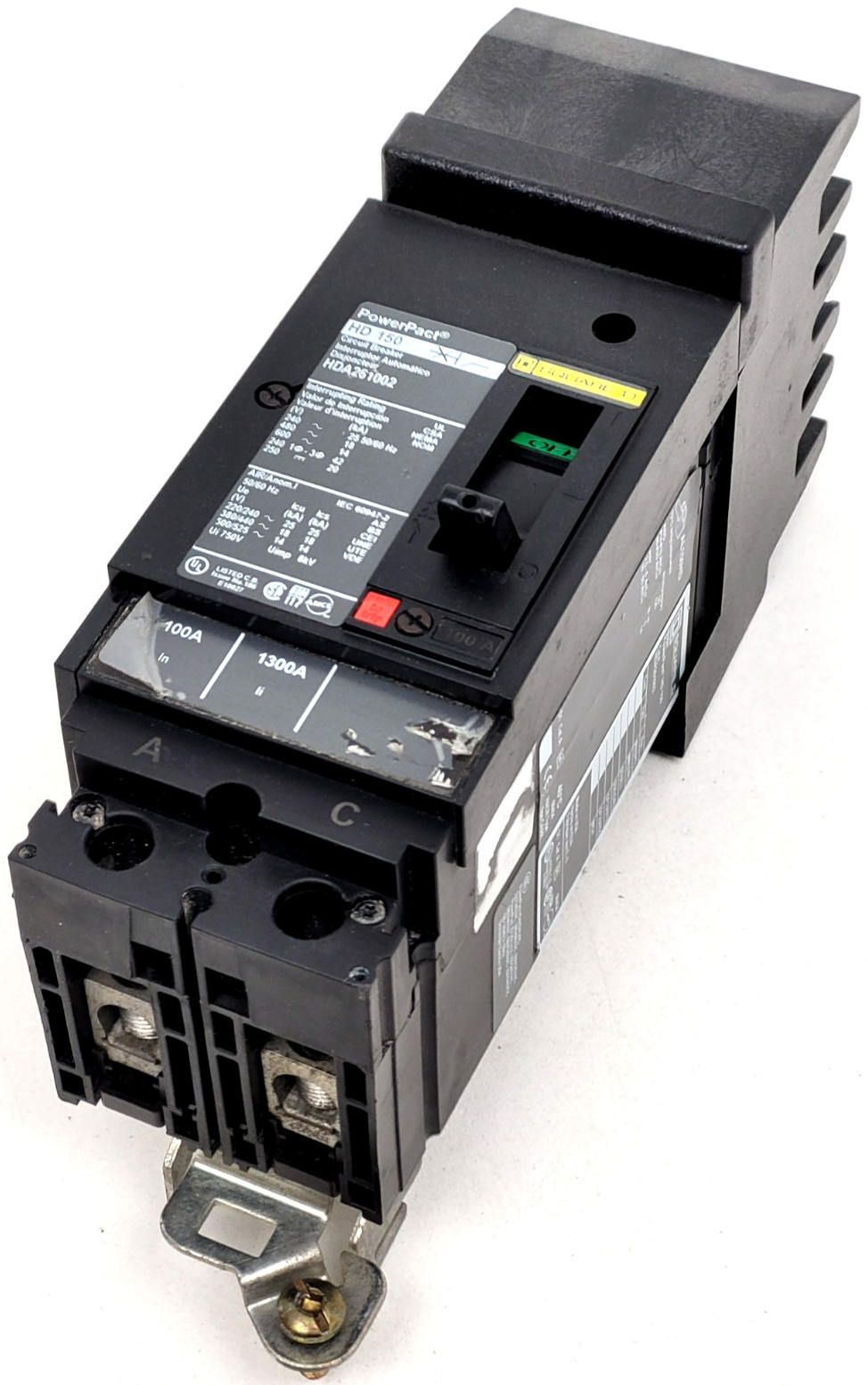 HDA261002 Square D 100 Amp 600 Volt 2 pole Circuit Breaker – Next Day Option