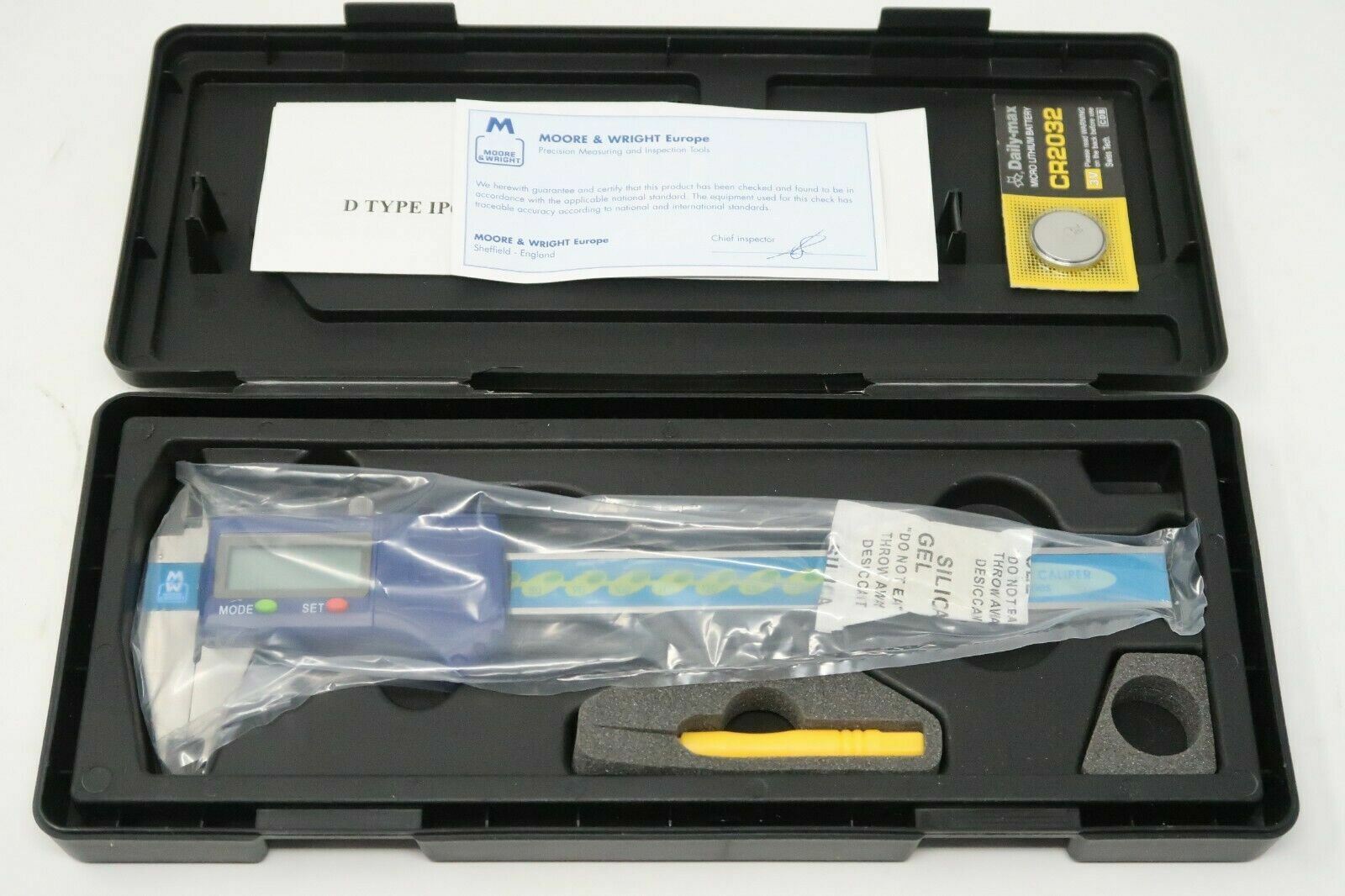Moore & Wright 0-6″ Inch / 0-150mm Waterproof Digital Vernier Caliper 110-15DIP