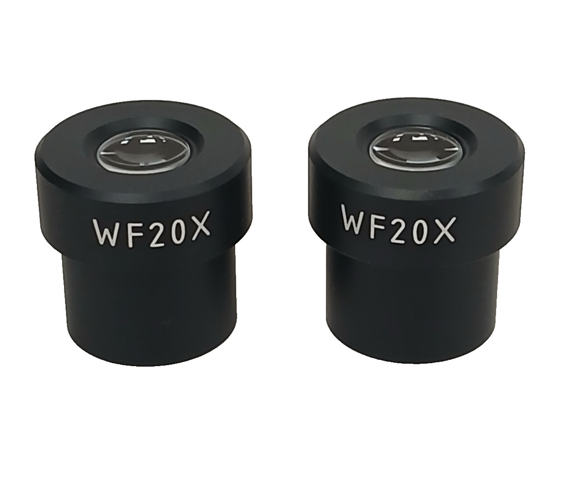 2 PACK NEW AmScope EP20X23 Microscope Eyepieces WF20X (23mm)