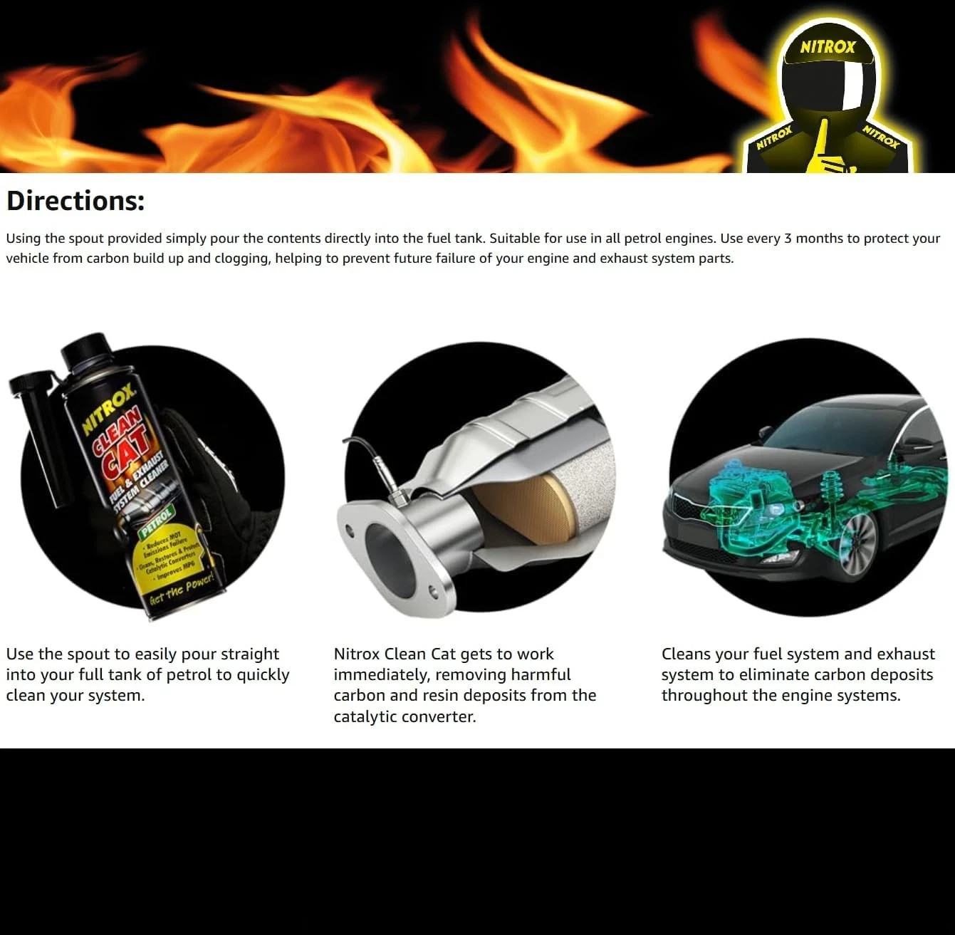 Nitrox Catalytic Converter Cleaner, 17 Fl Oz – Clean Cat Fuel & Exhaust System C