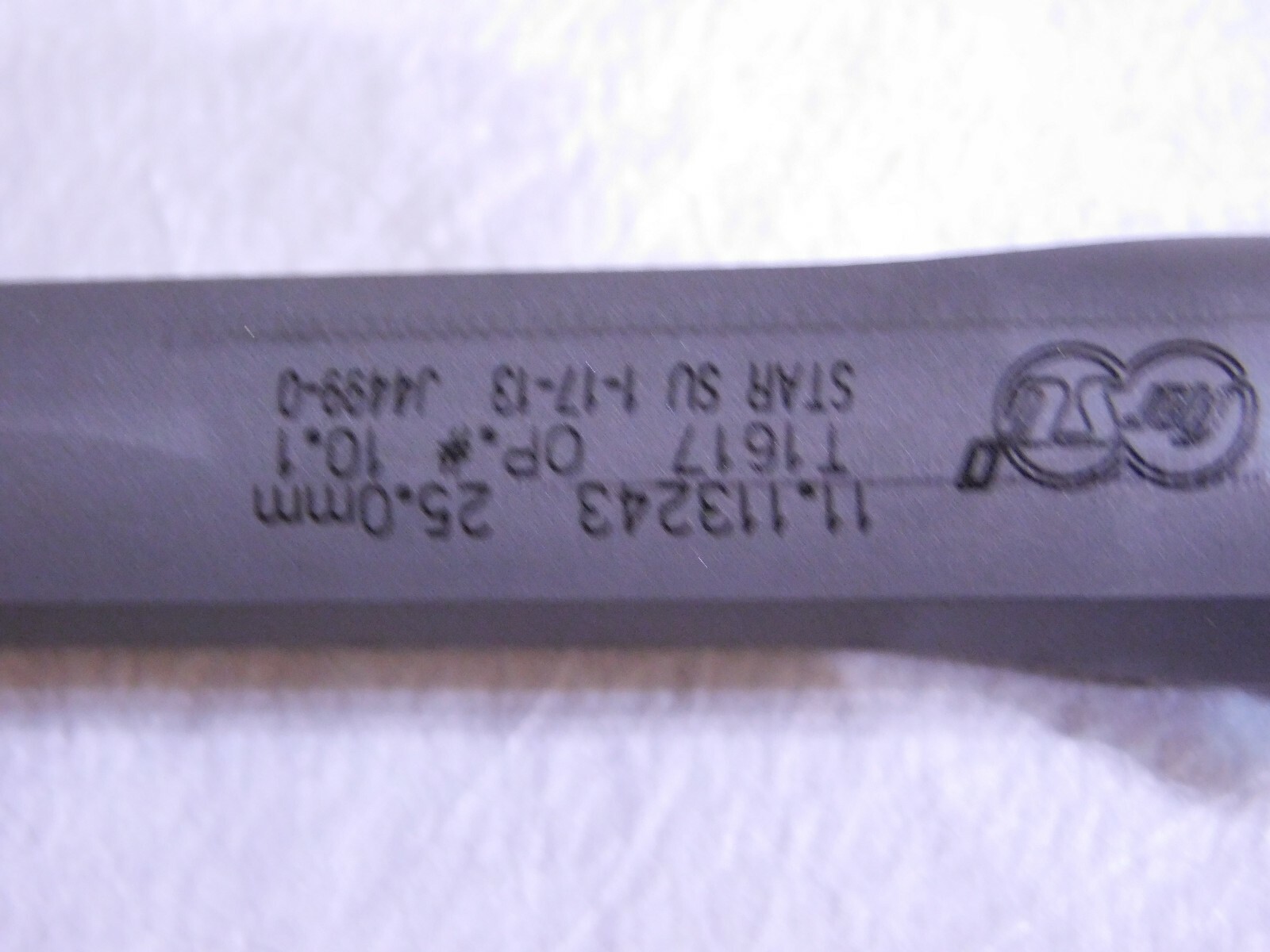 Star-Su Carbide Tipped Steel Gundrill 25.000mm x 24”OAL 2-Fl 2-Hole J449-0 USA