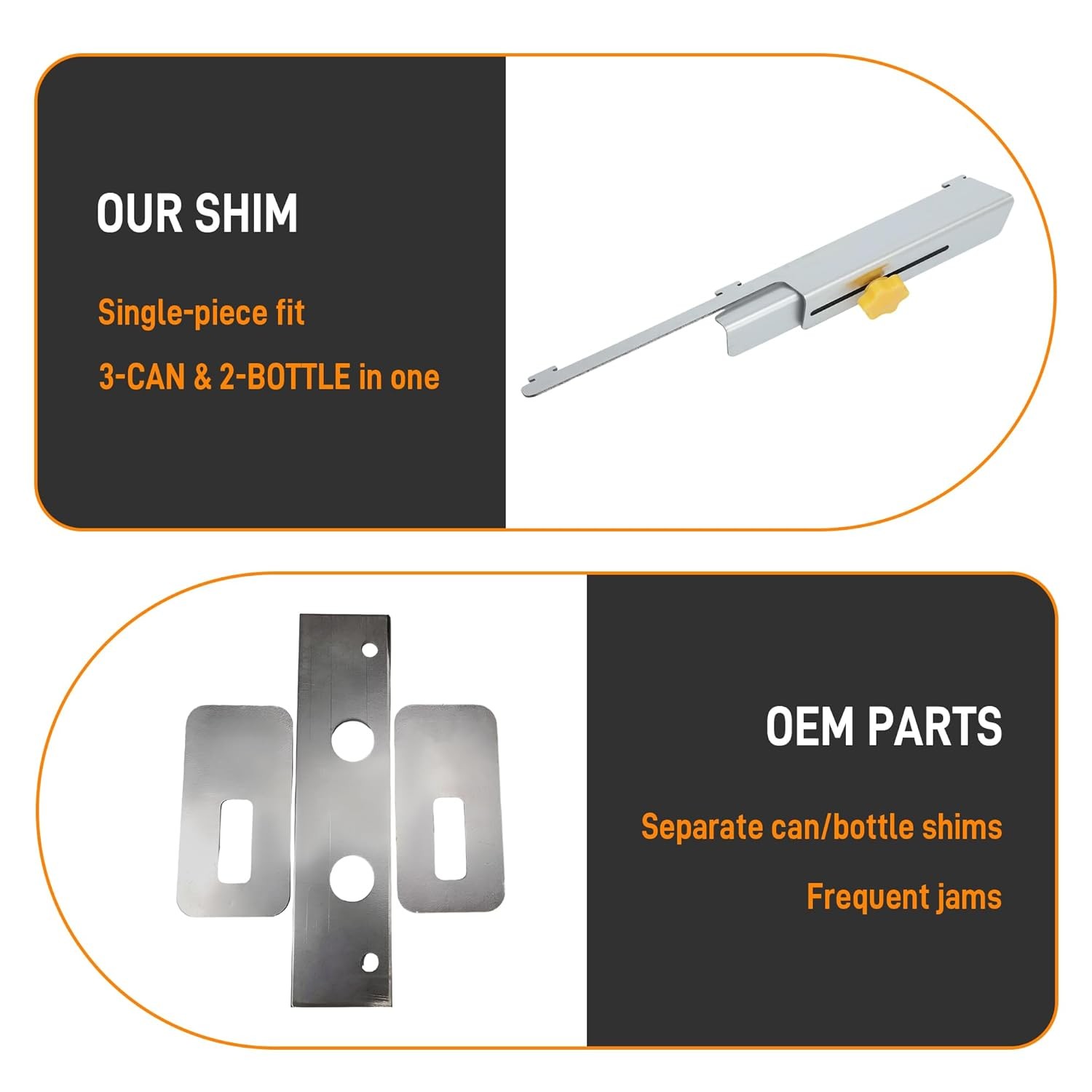 For Seaga HY900 Combo Machine Universal Clip On Shim W/ Adjustment Bottle To Can