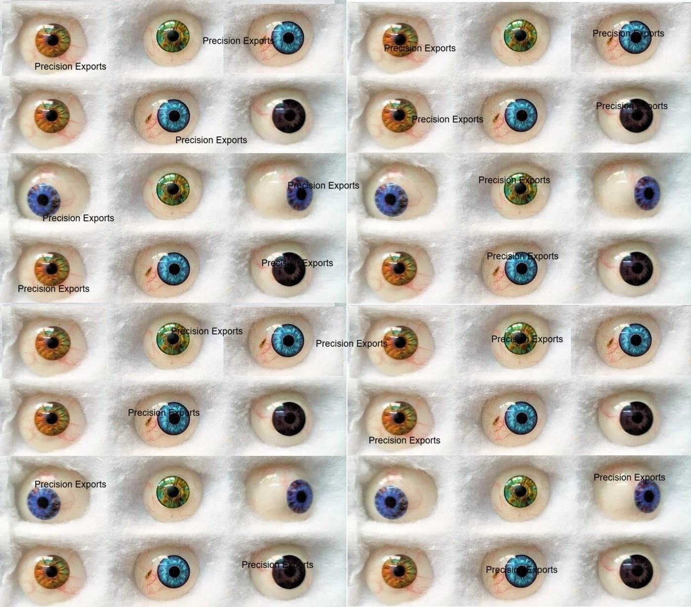 Artificial Eye Lot Mixed Prosthetic Eyes Ophthalmology & Optometry Lot Of 50pc
