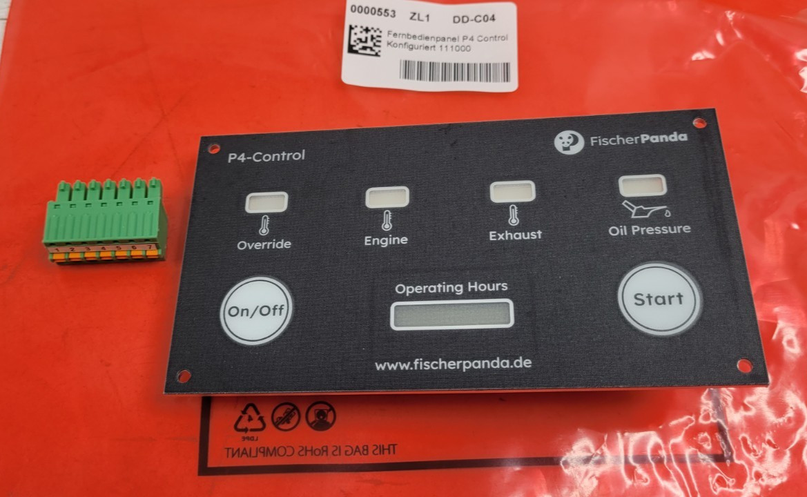 Fischer Panda Remote Control Panel P4 0000553 ZL1 DD-C04 NEW