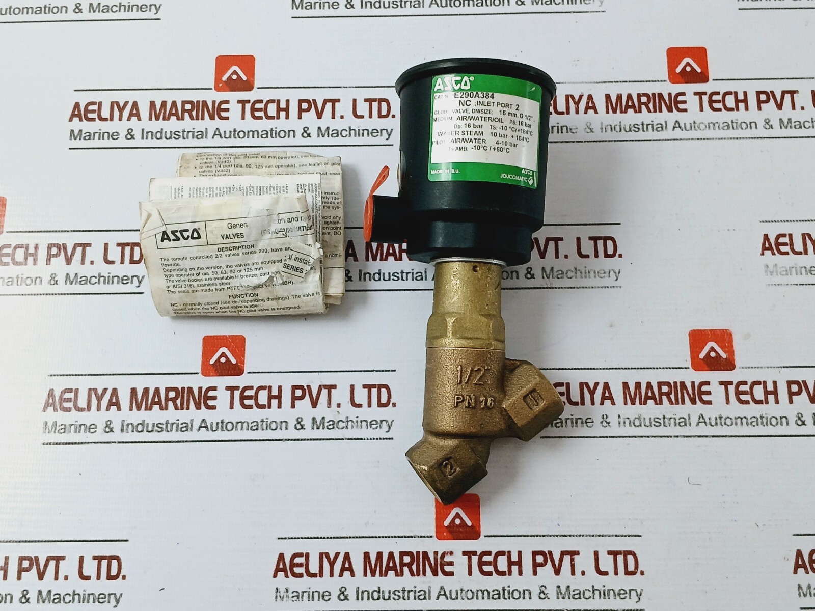 ASCO E290A384 Pressure Operated Angled Seat G1/2″ 15 MM