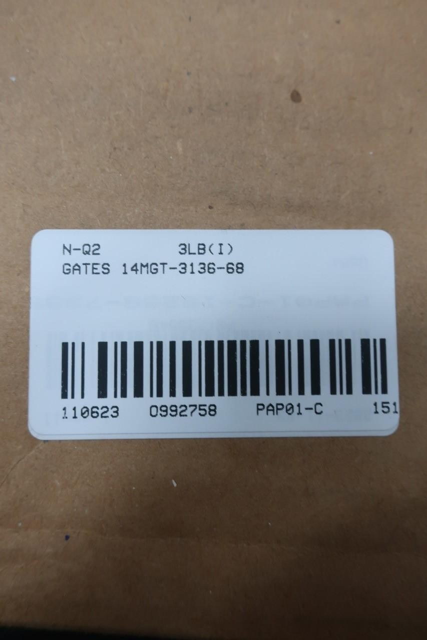 Gates 14MGT-3136-68 Polychain Gt Carbon Timing Belt 3136m 14mm 68mm