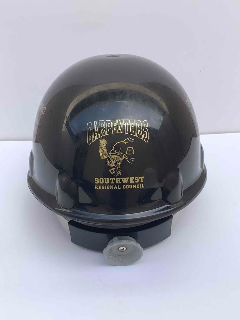 Fibre-Metal Black United Brotherhood of Carpenters Hard Hat Fits Sizes 54-65cm
