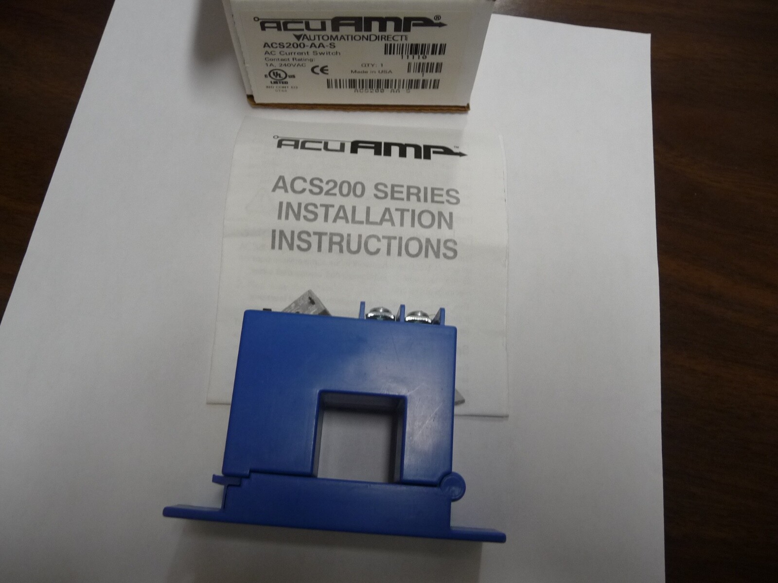 AcuAMP – Automation Direct, ACS200-AA-S, AC Current Switch, 1.75 – 200 amp