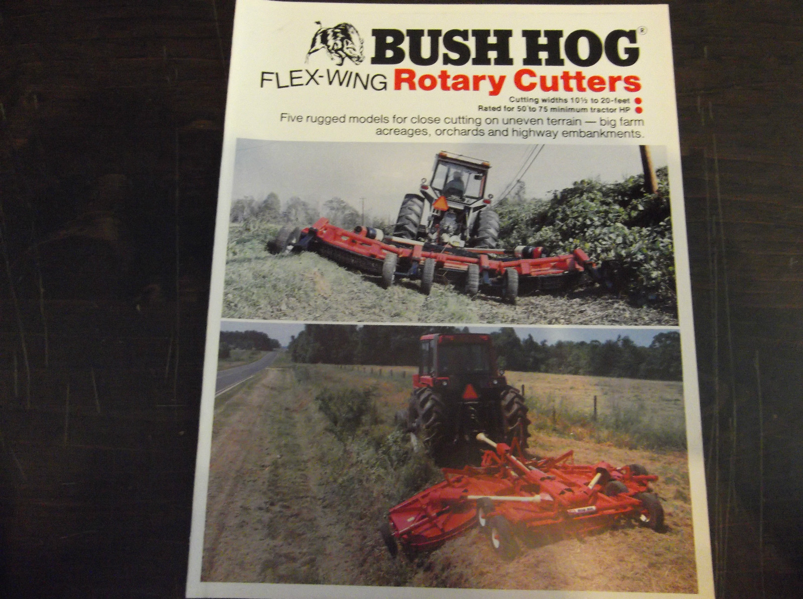 BUSH HOG FLEX-WING ROTARY CUTTERS BROCHURE 220 315 2615 310 2610 SERIES