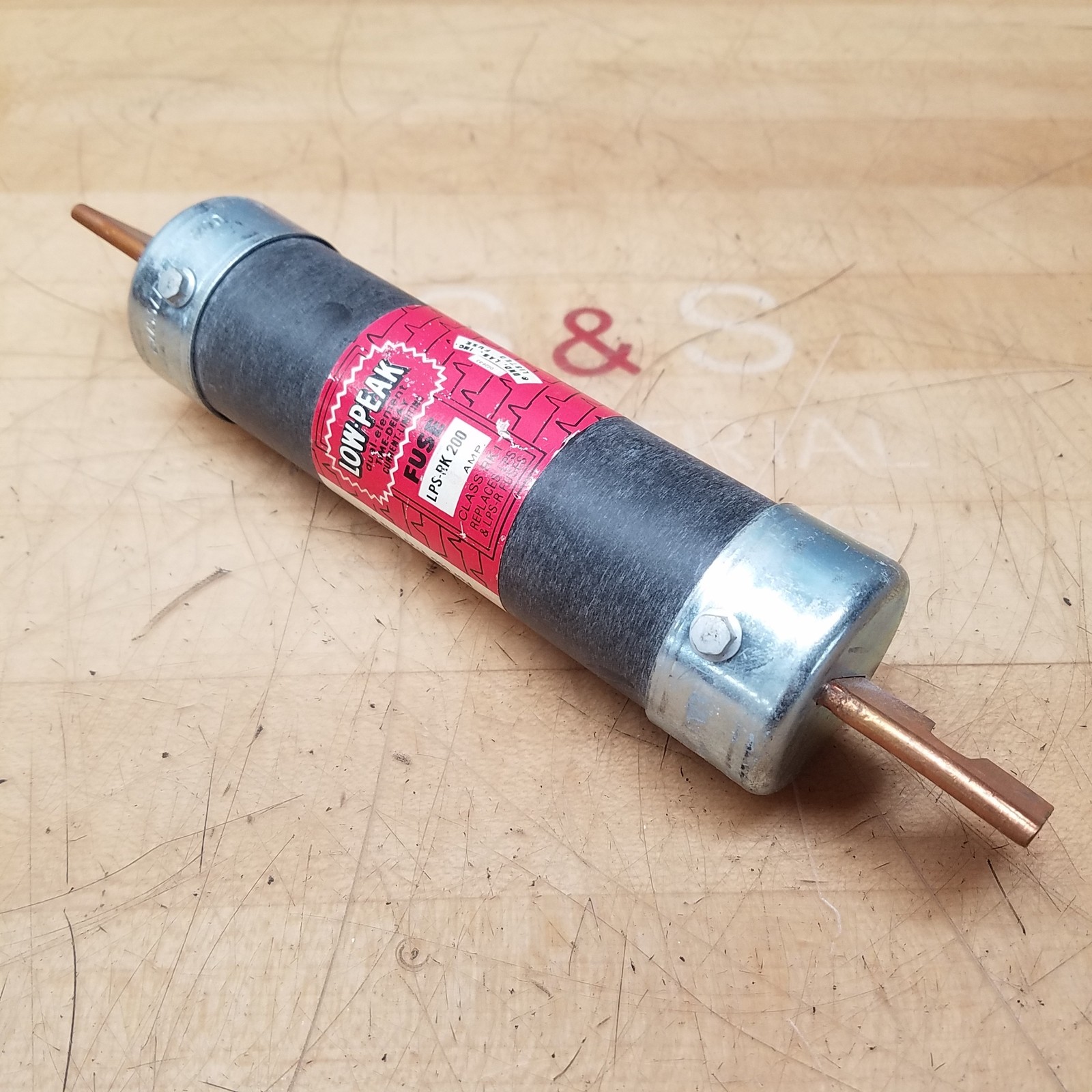 Buss LPS-RK-200 Dual-Element Time-Delay Fuse, 200A, Class RK1, 600Vac, Long Body