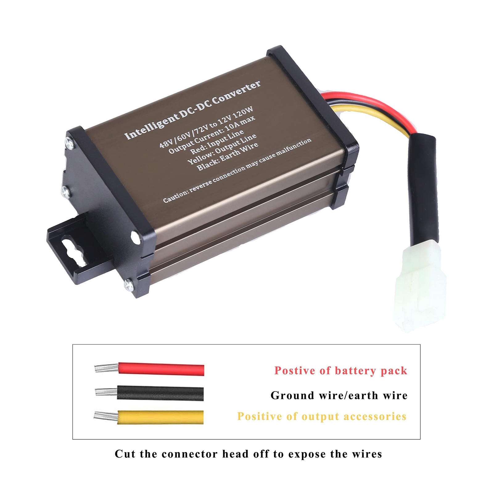 Pro Chaser DC-DC 72V 60V 48V Volt Voltage to 12V Step Down Voltage Reducer Re…