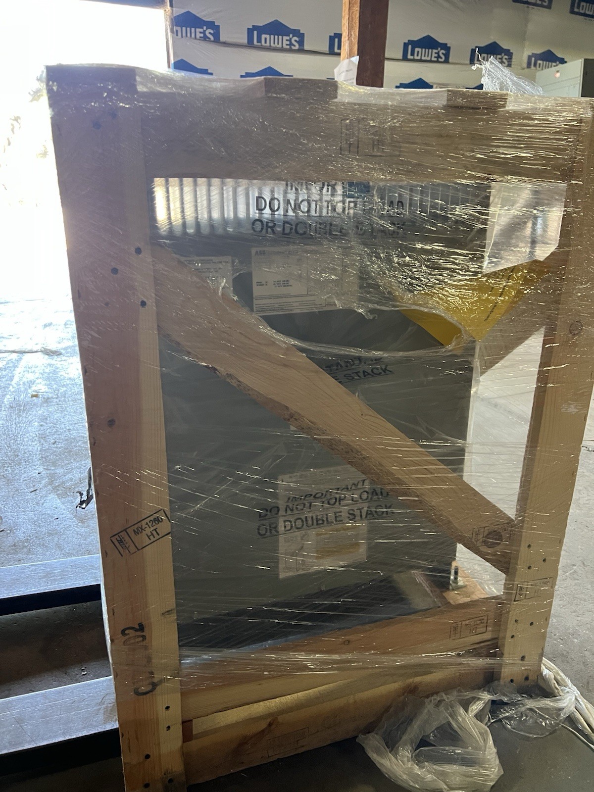 New ABB 30KVA 3 phase 480/277 V Transformer. Cat# 9T10A1172G34