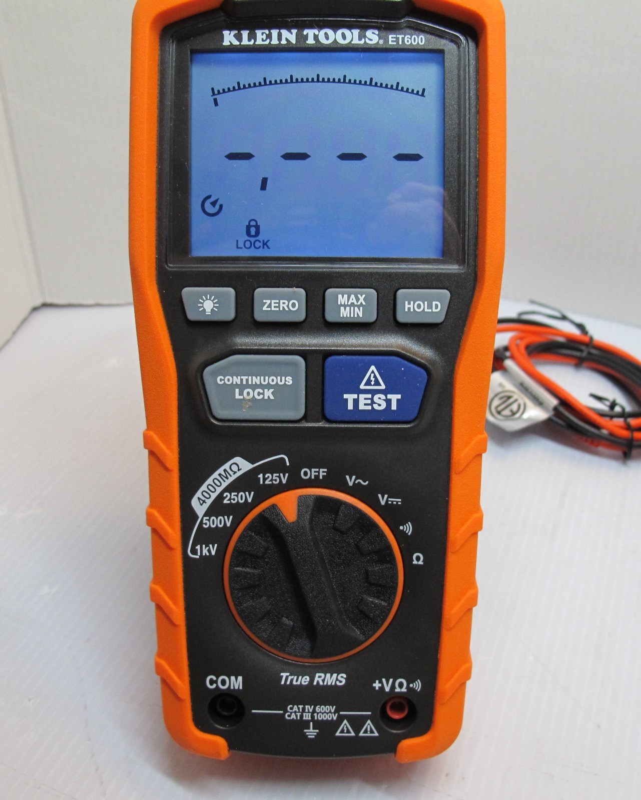 Digital Insulation Resistance Tester up to 4000m Ohms + Multimeter
