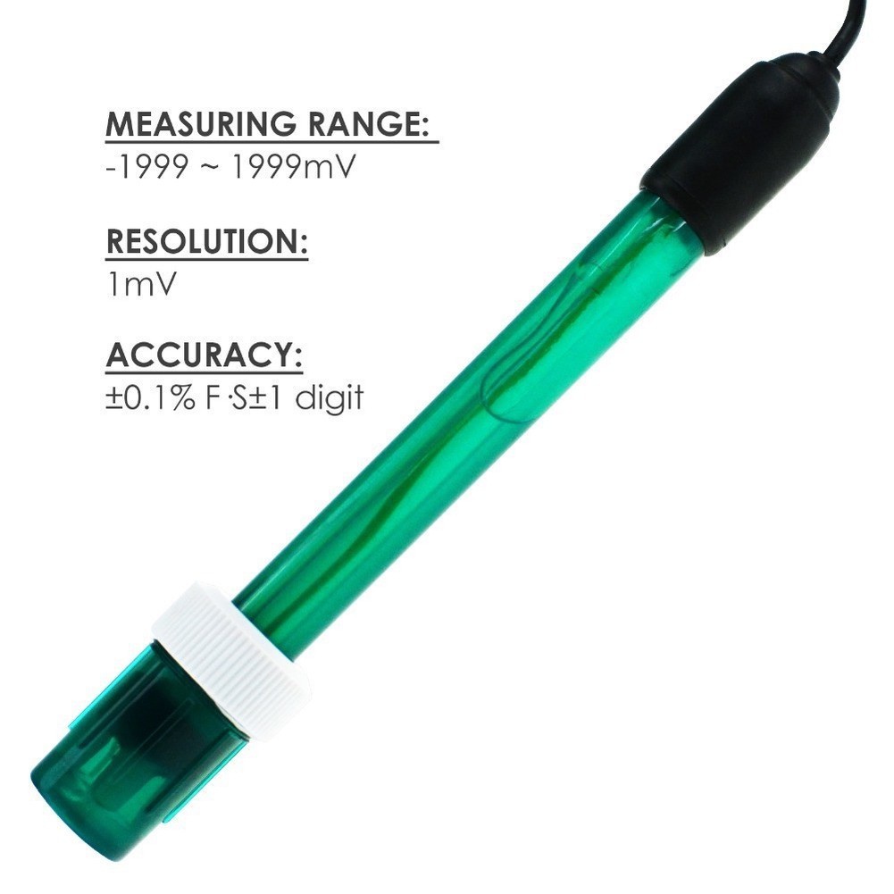 pH ORP Redox Electrode Probe with BNC Connector 5 to 70C Operating Range