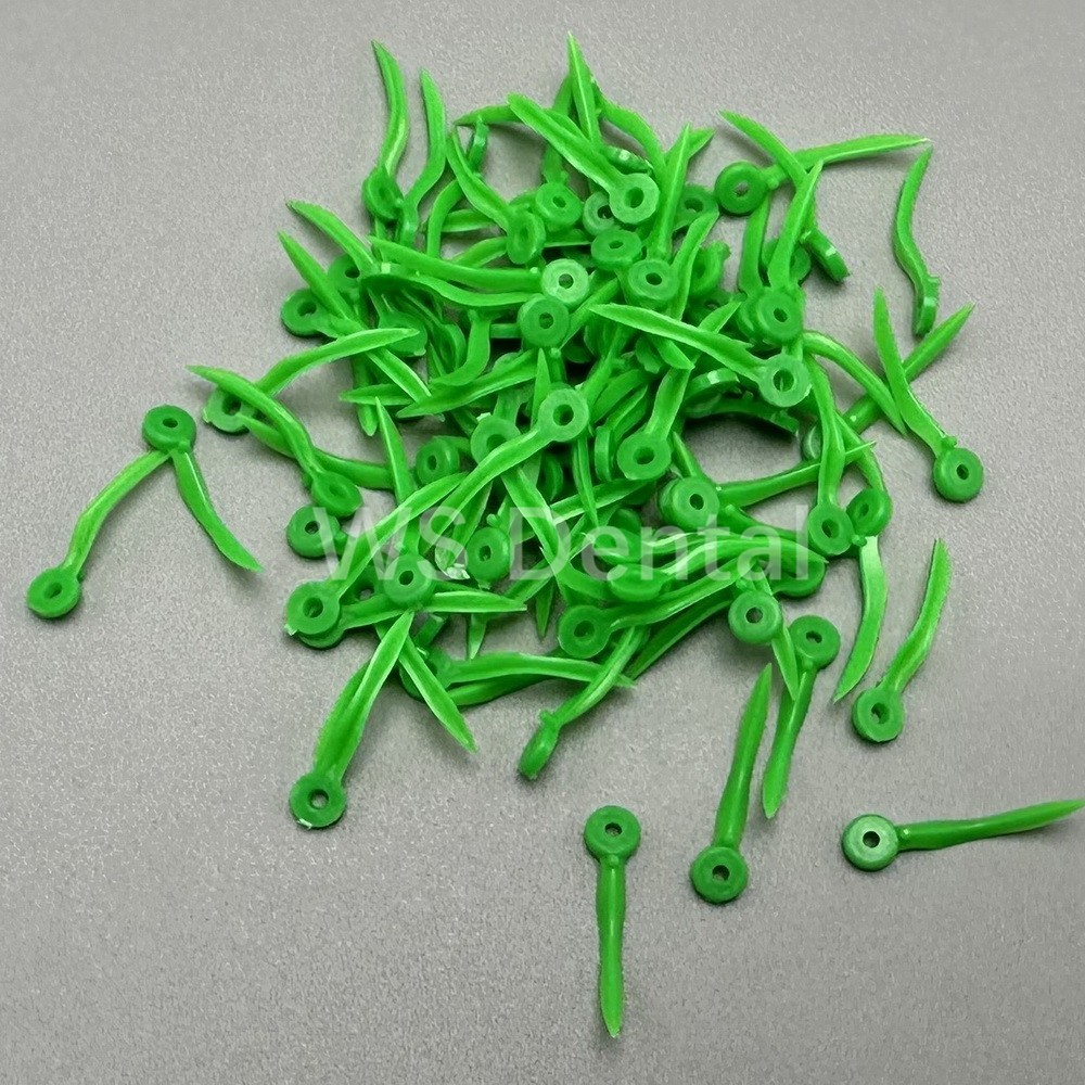 400* Dental Plastic Wedges Concave Design Arc Diastema Wedge w End Circular Hole