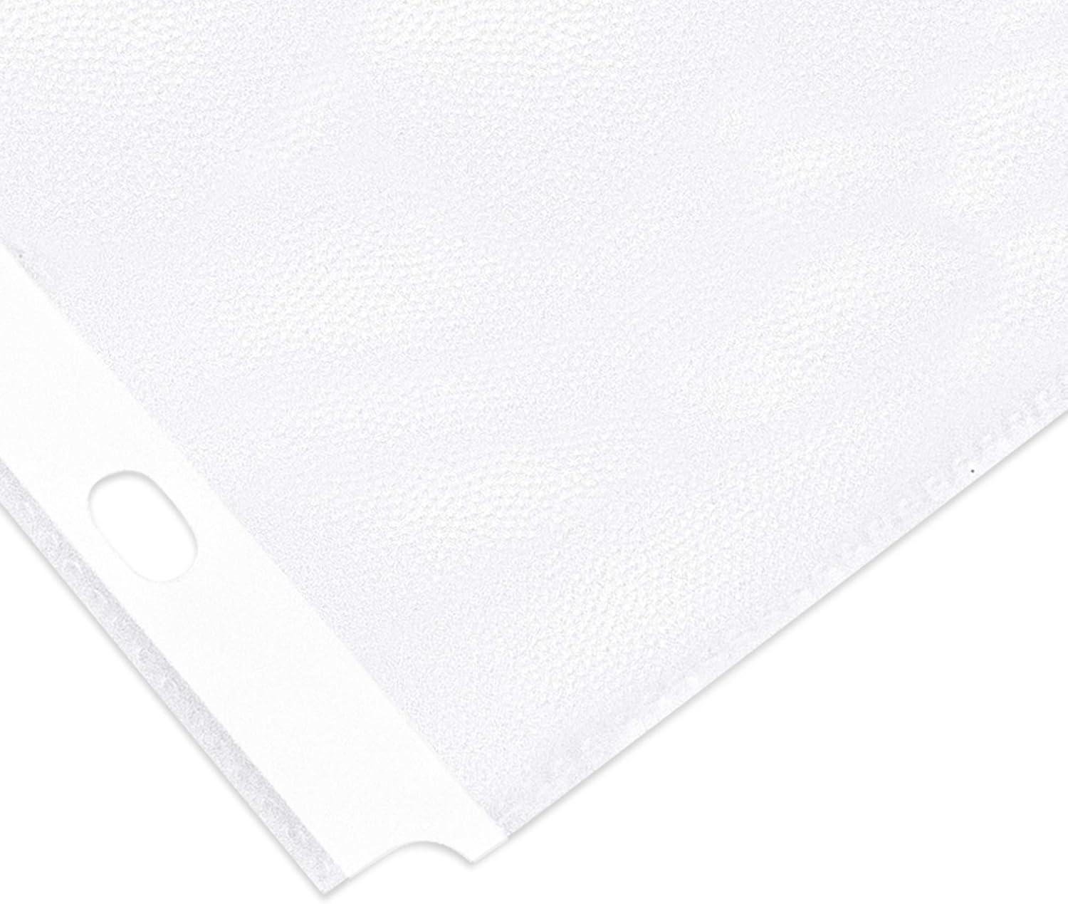 Durable Clear Sheet Protectors for 3 Ring Binder, 8.5 in X 11 In, 3 Holes, 200 P