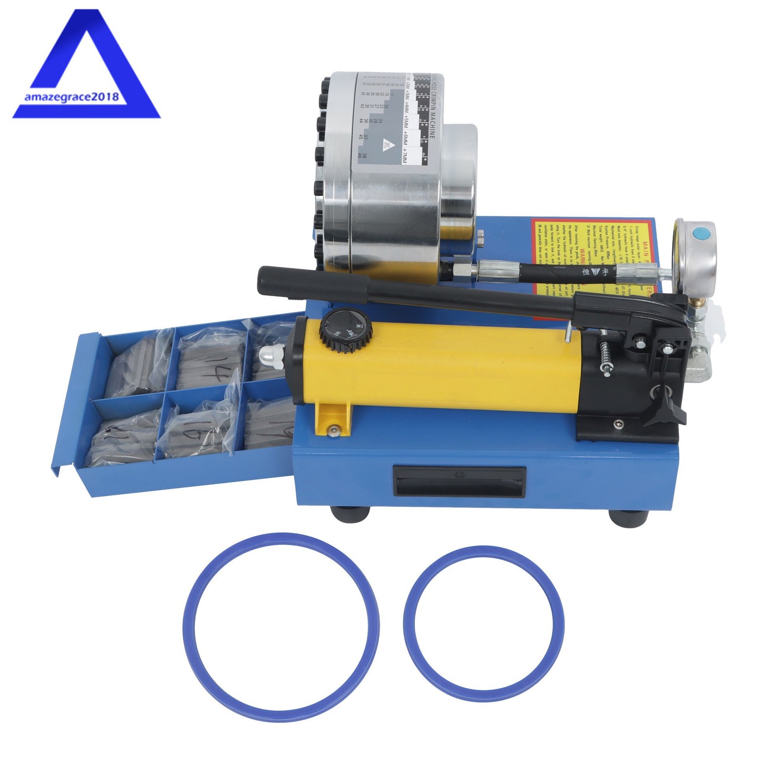 Hose Crimper High Pressure Hydraulic Hose Crimping Machine With 8 Sets Dies