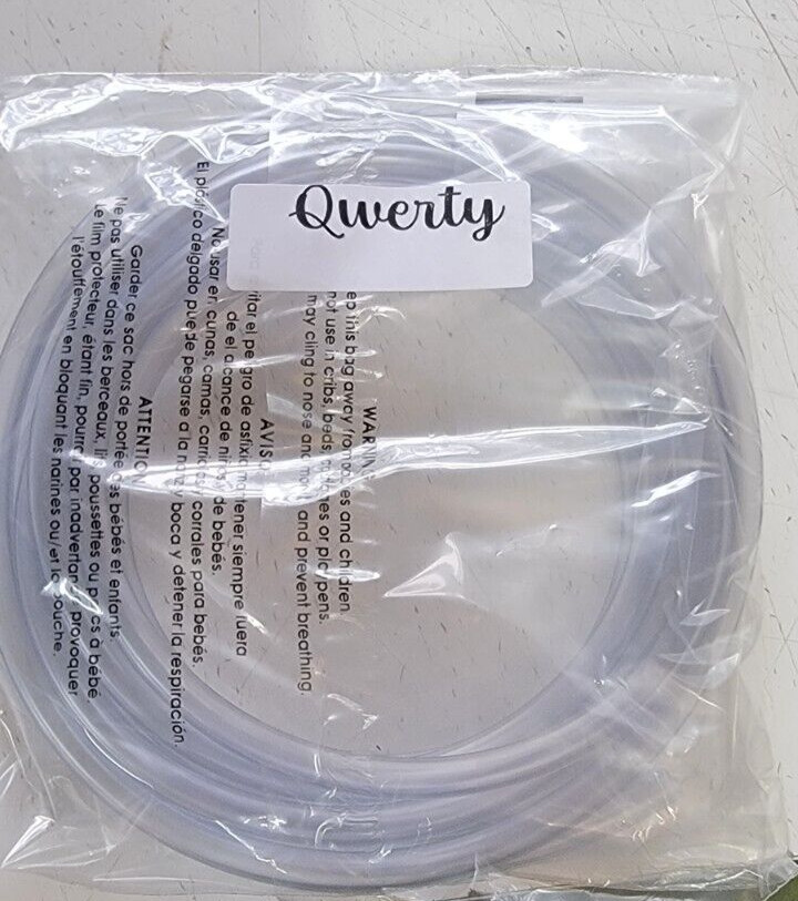 Qwerty tubing 1/4″ inside diameter 10-feet Clear PVC vinyl tubing/flexible hose