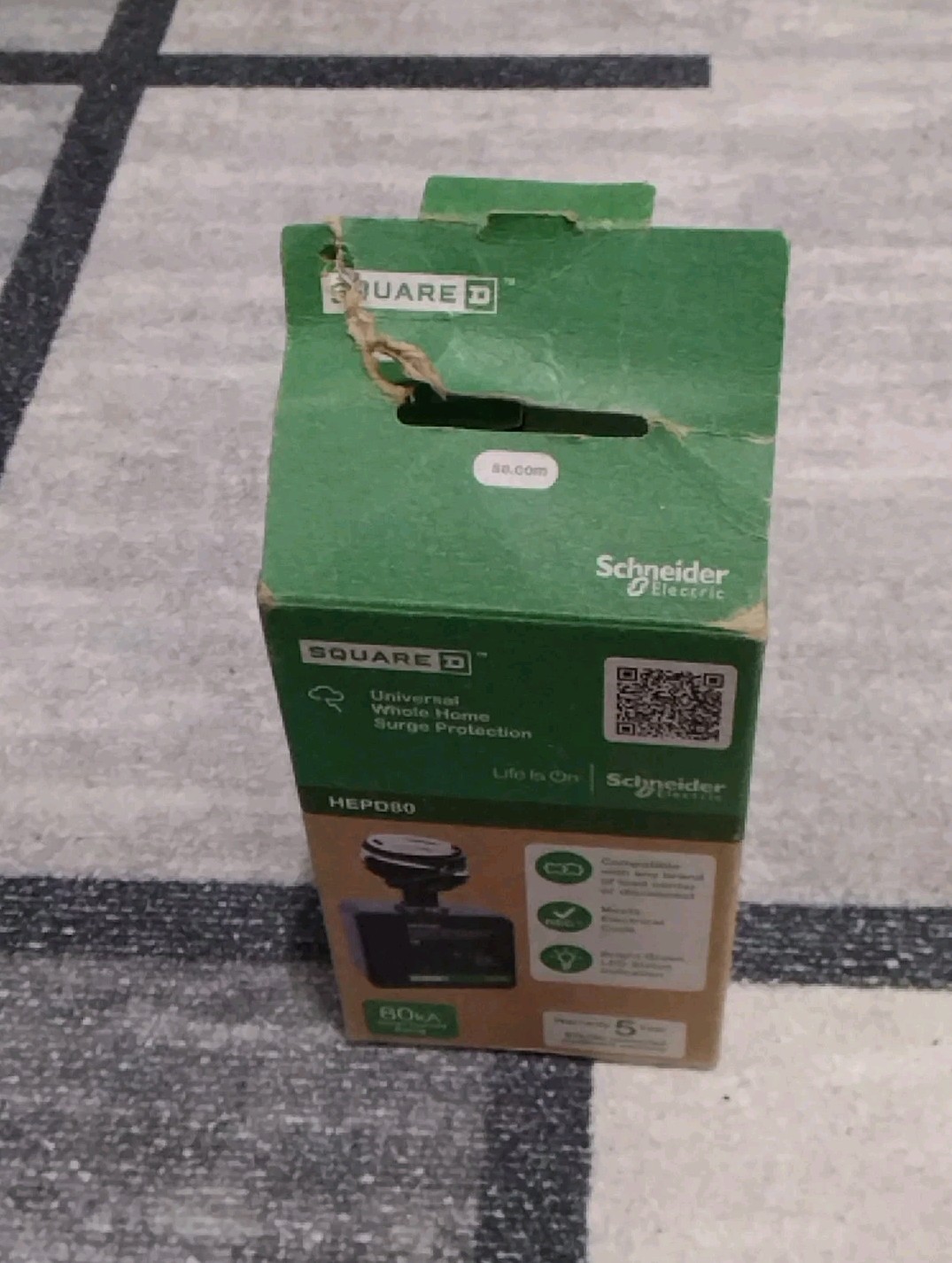Square D HEPD80 Whole Home Electronics Protective Device AC Surge 80kA New Open
