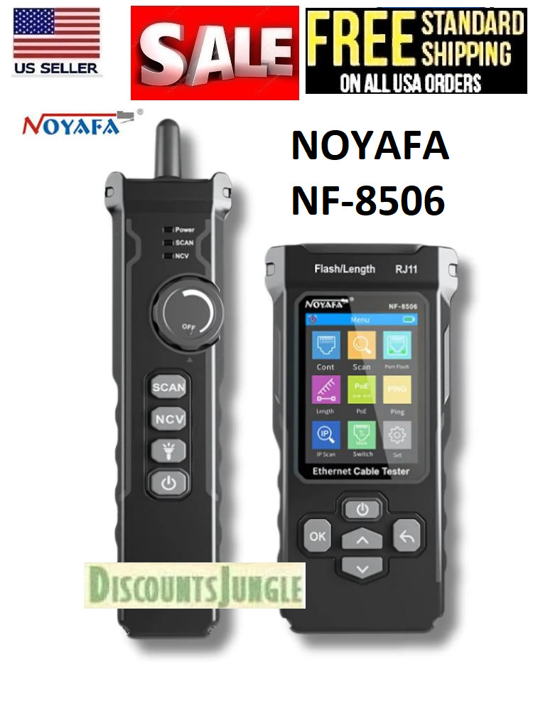 NOYAFA NF-8506 LCD Digital Network Cable LAN Ethernet Tester Rechargeable