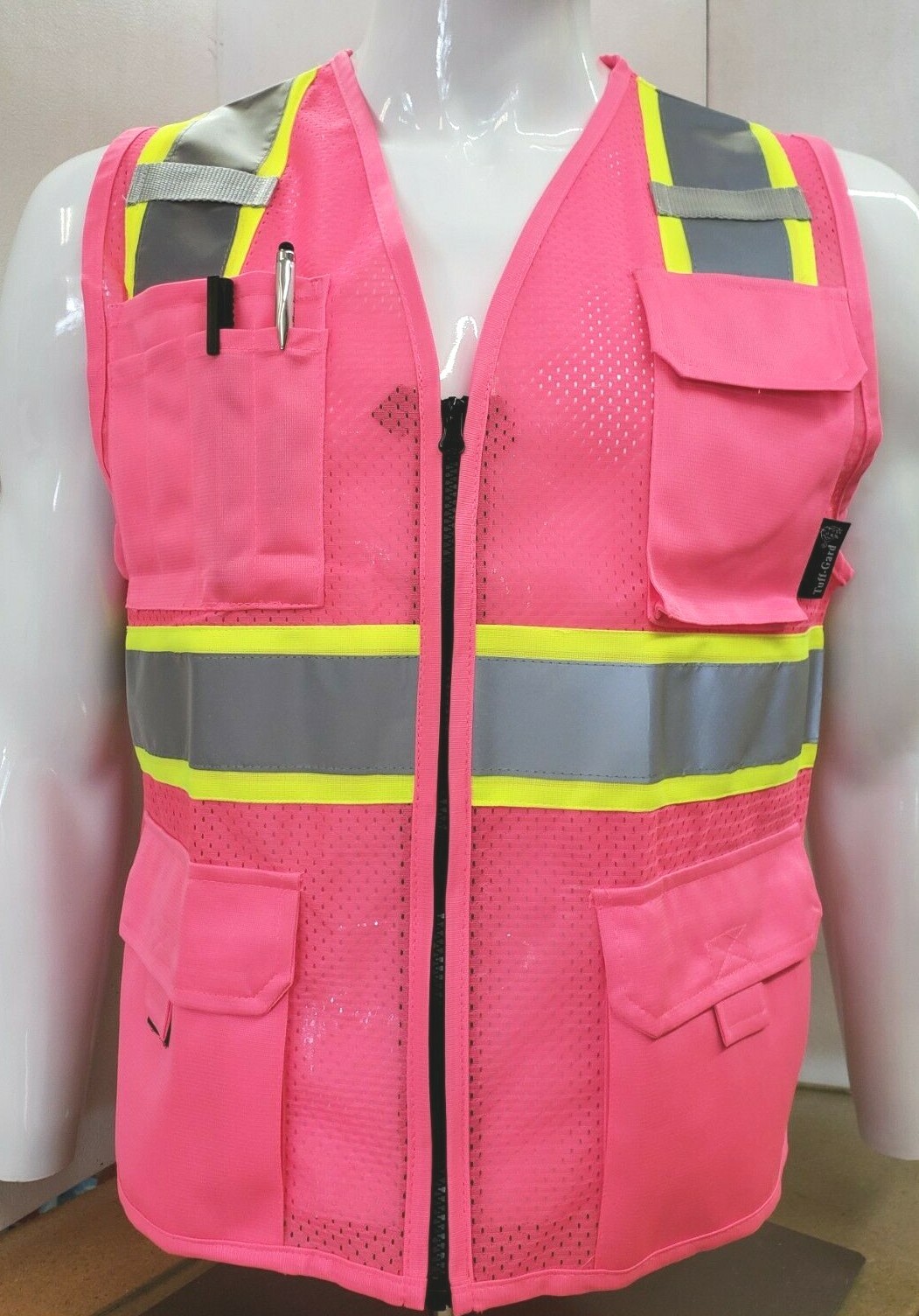 Two Tone High Visibility Reflective Safety Vest in various colors (X-Small-5XL)