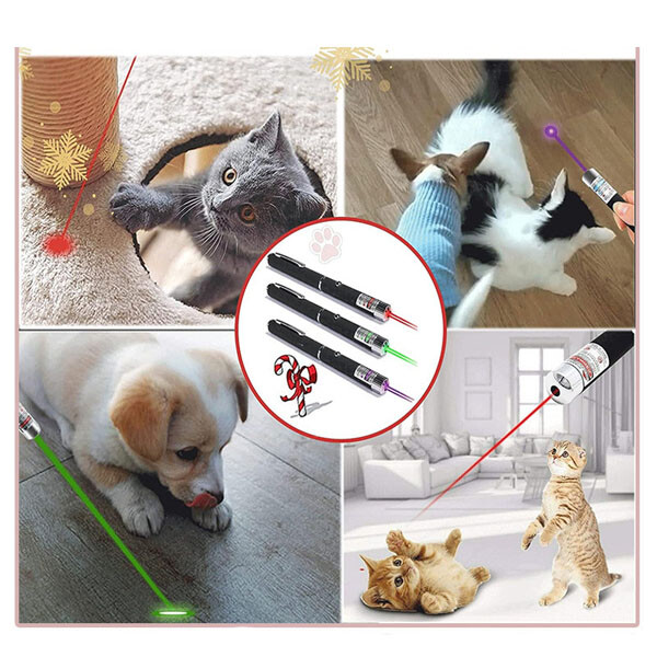 3 Packs Color 900Mile Laser Pointer Pen Green Blue Red Light Visible Beam Laze