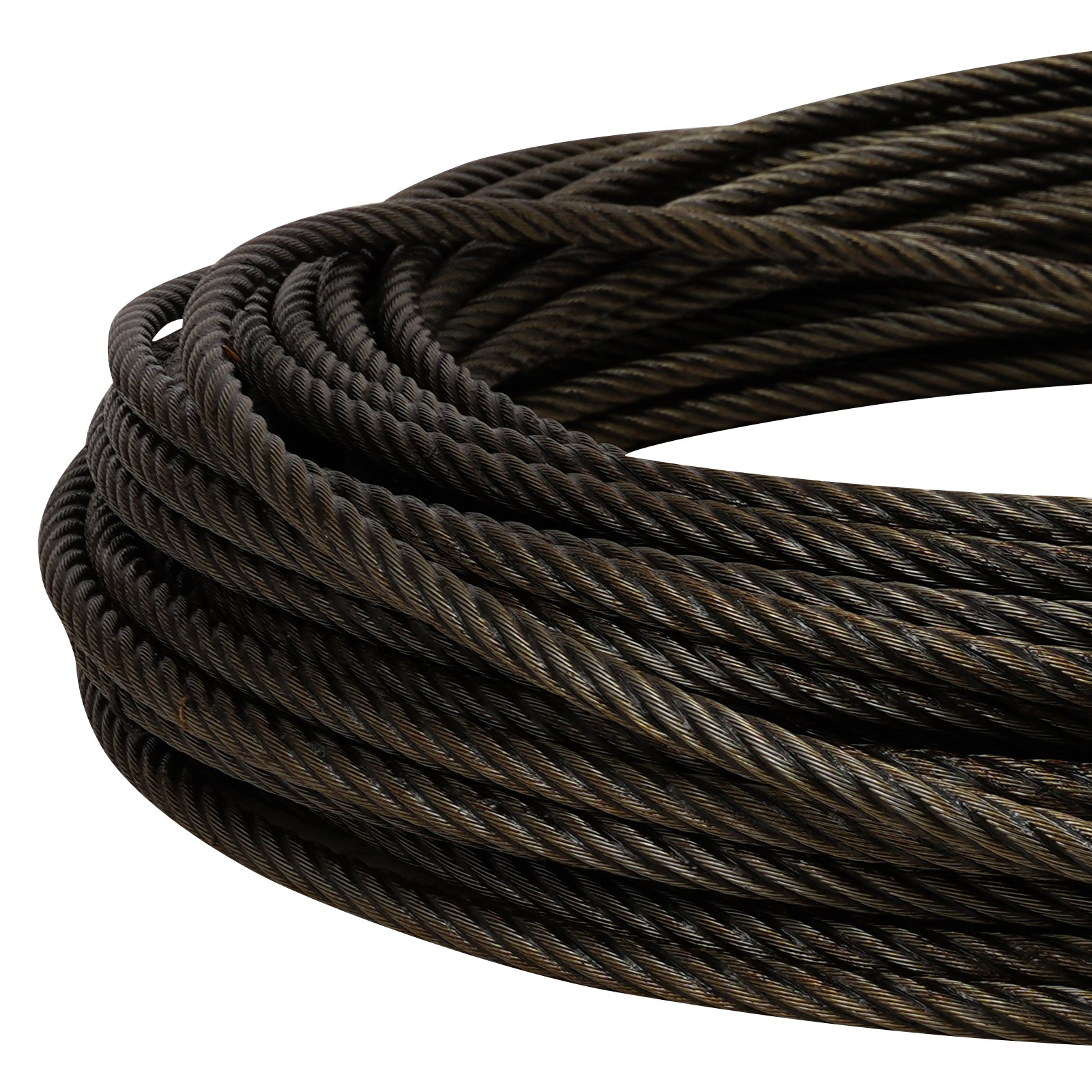 Wire Rope Winch Cable,Carbon Steel 3/8″x150ft Winch Cable with Self Locking Hook