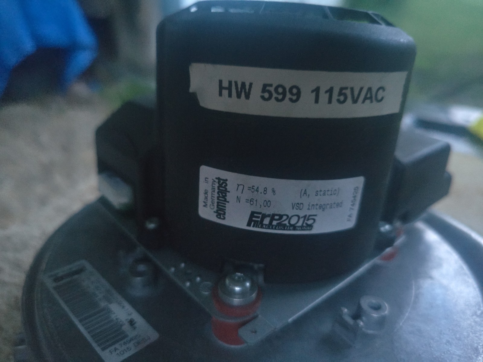 ebm-papst EC Centrifugal Blower Fan
