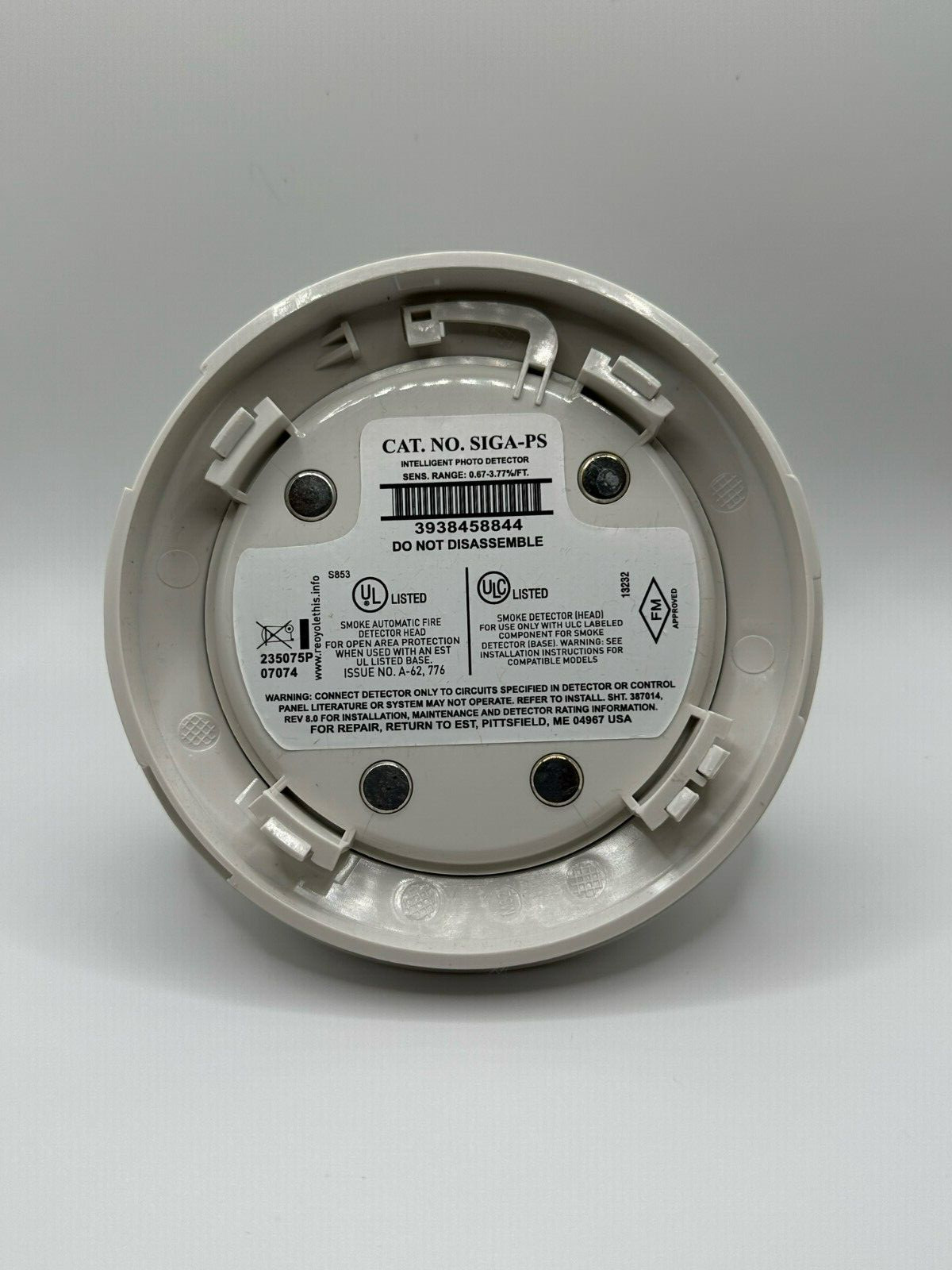 NEW EDWARDS EST SIGA-PS SIGA PS Photoelectric Smoke Fire Alarm SAME DAY SHIPPING