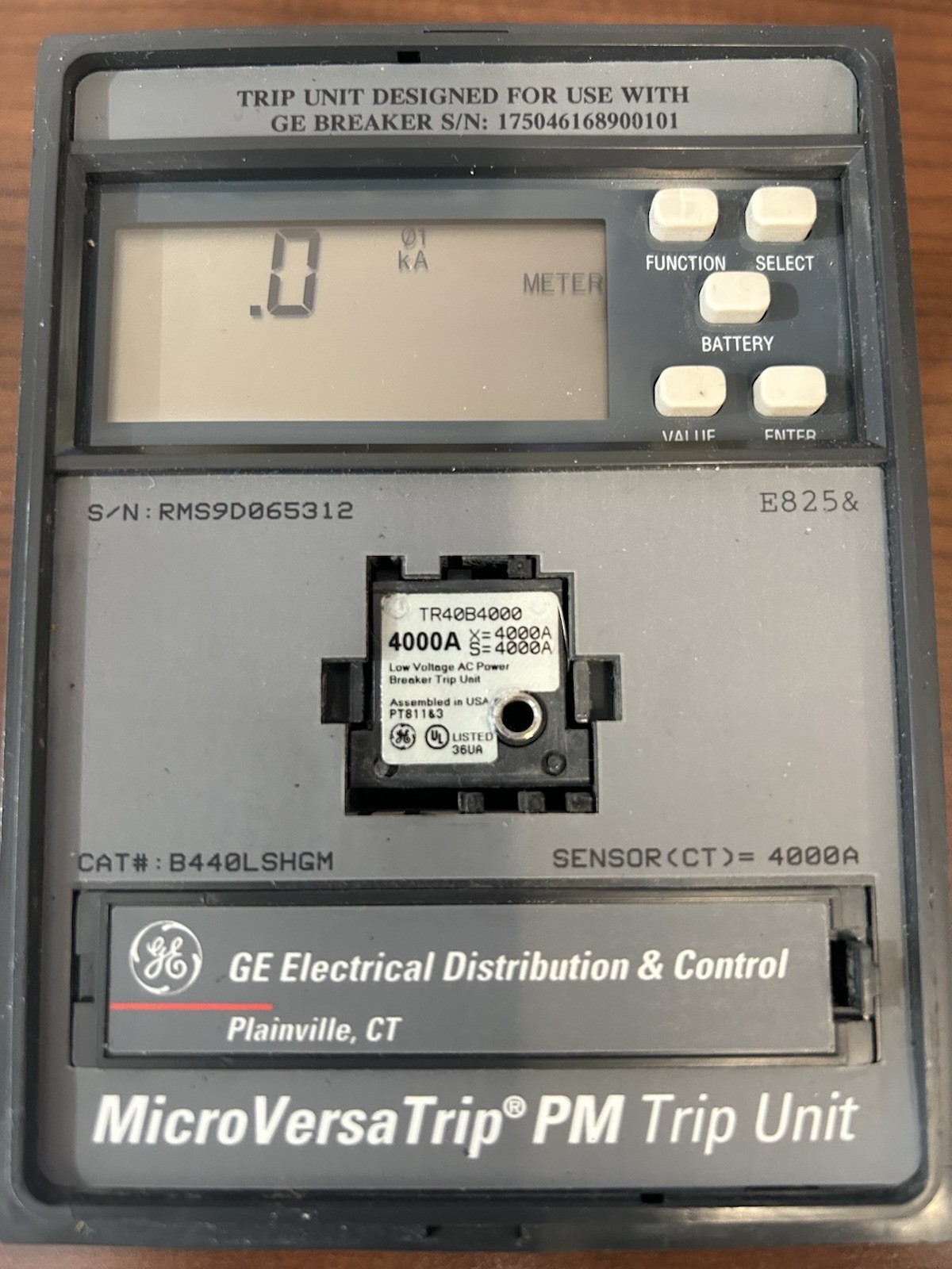 GE Micro Versa Trip PM Trip Unit B440LSHGM