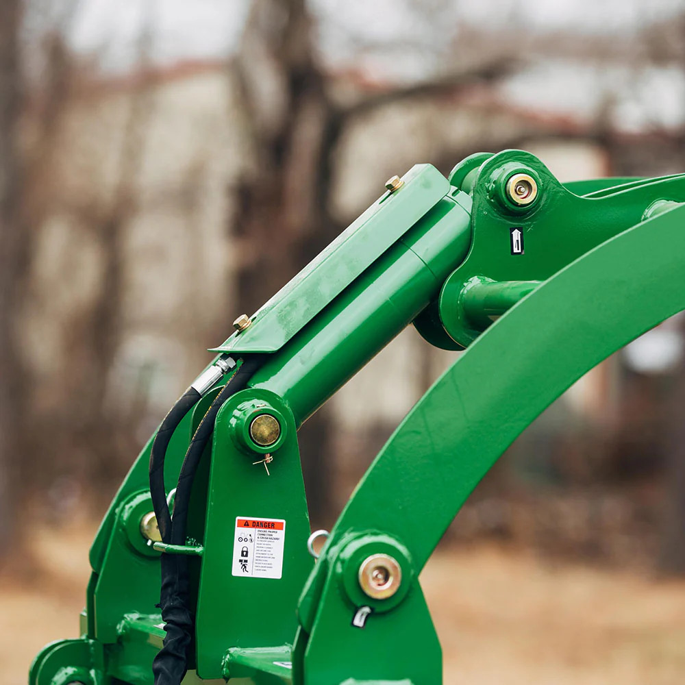 Titan Attachments 48” Light-Duty Single Cylinder Root Grapple Rake John Deer