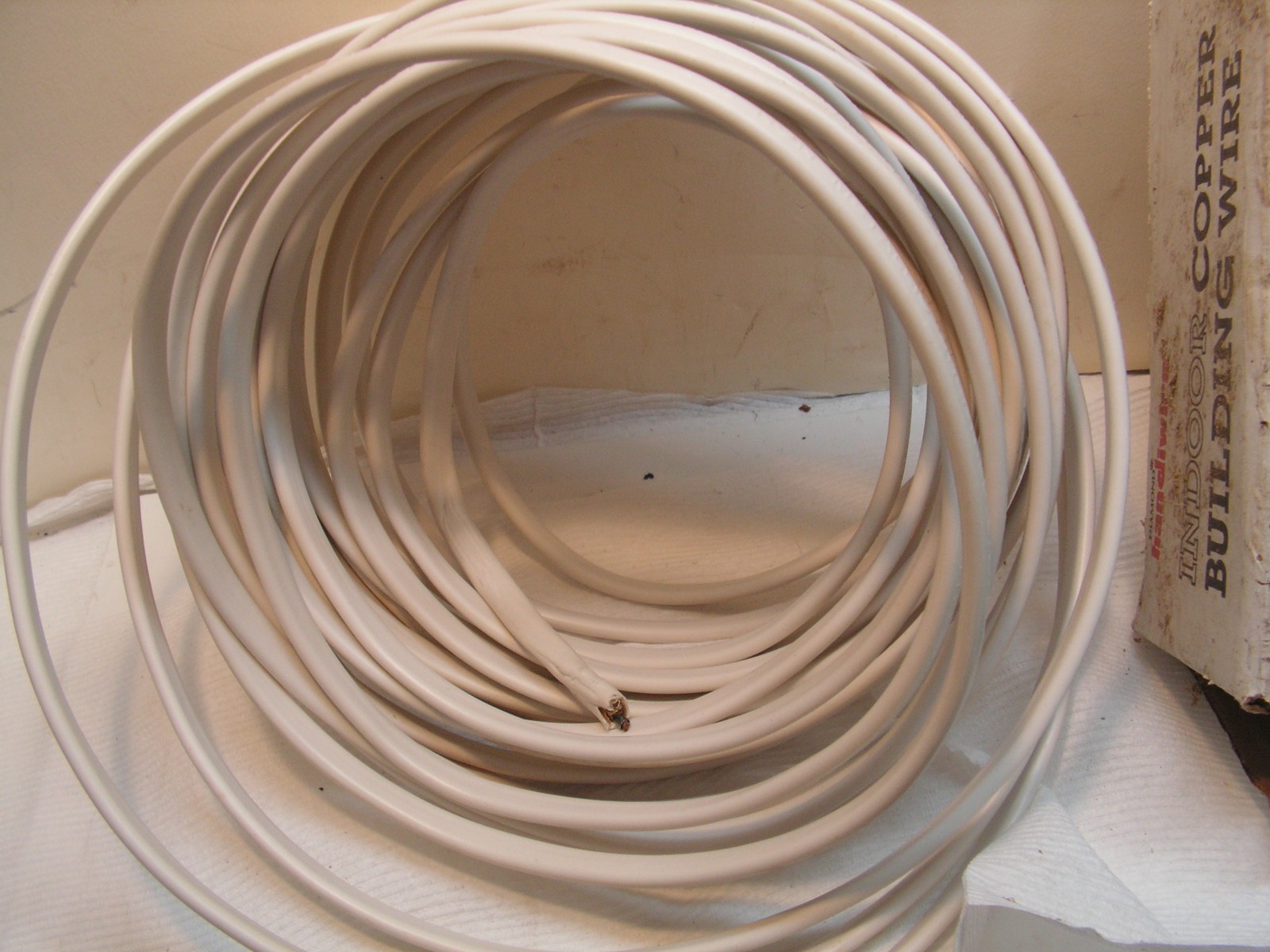 Vintage Diamond Handiwire Cable Romex Copper Wire Cable 12/2 NM-B 49+ft 100% Cop