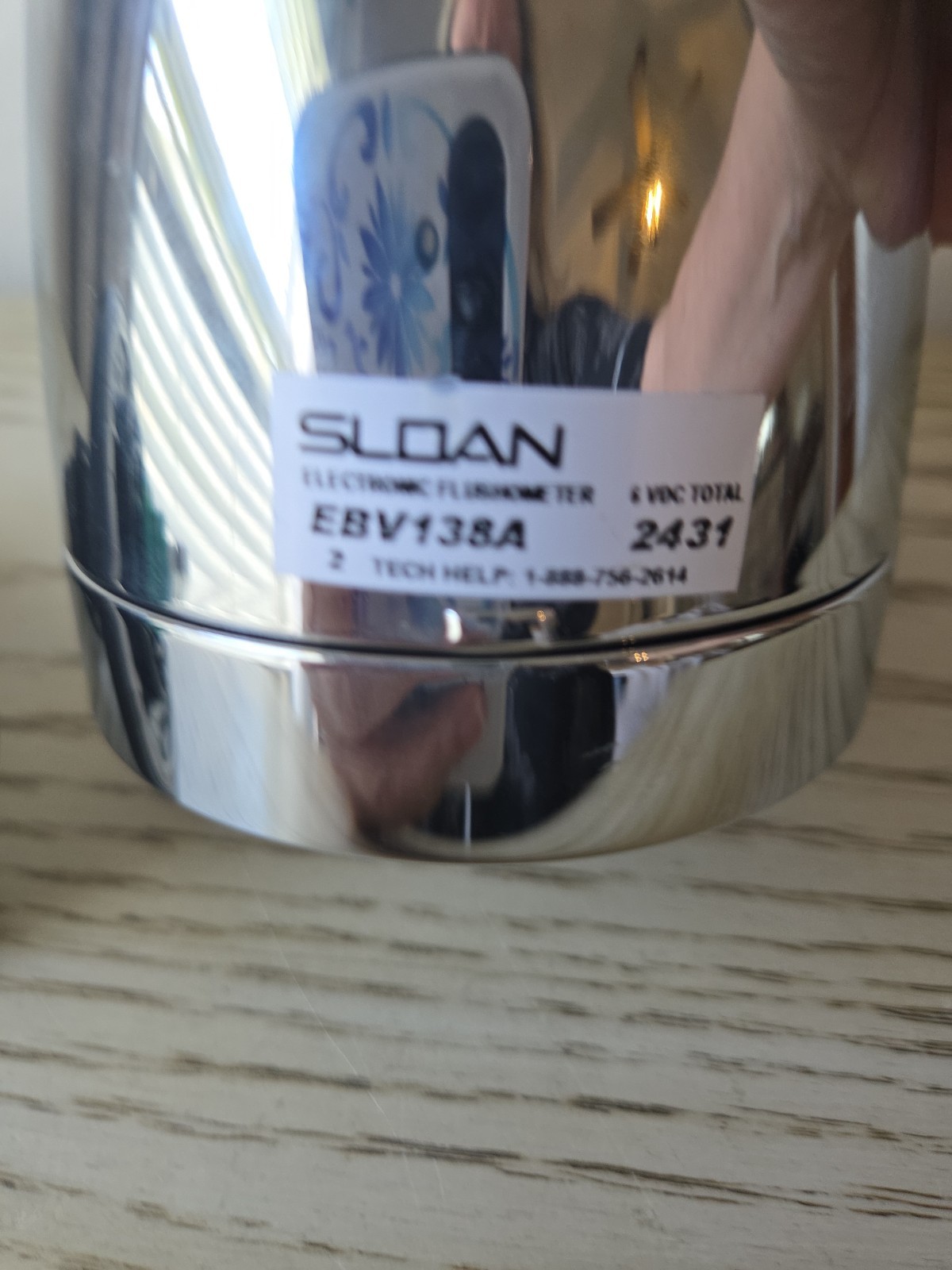 Sloan EBV138A Electronic Flushometer Sensor Assembly With Diaphragm Valve