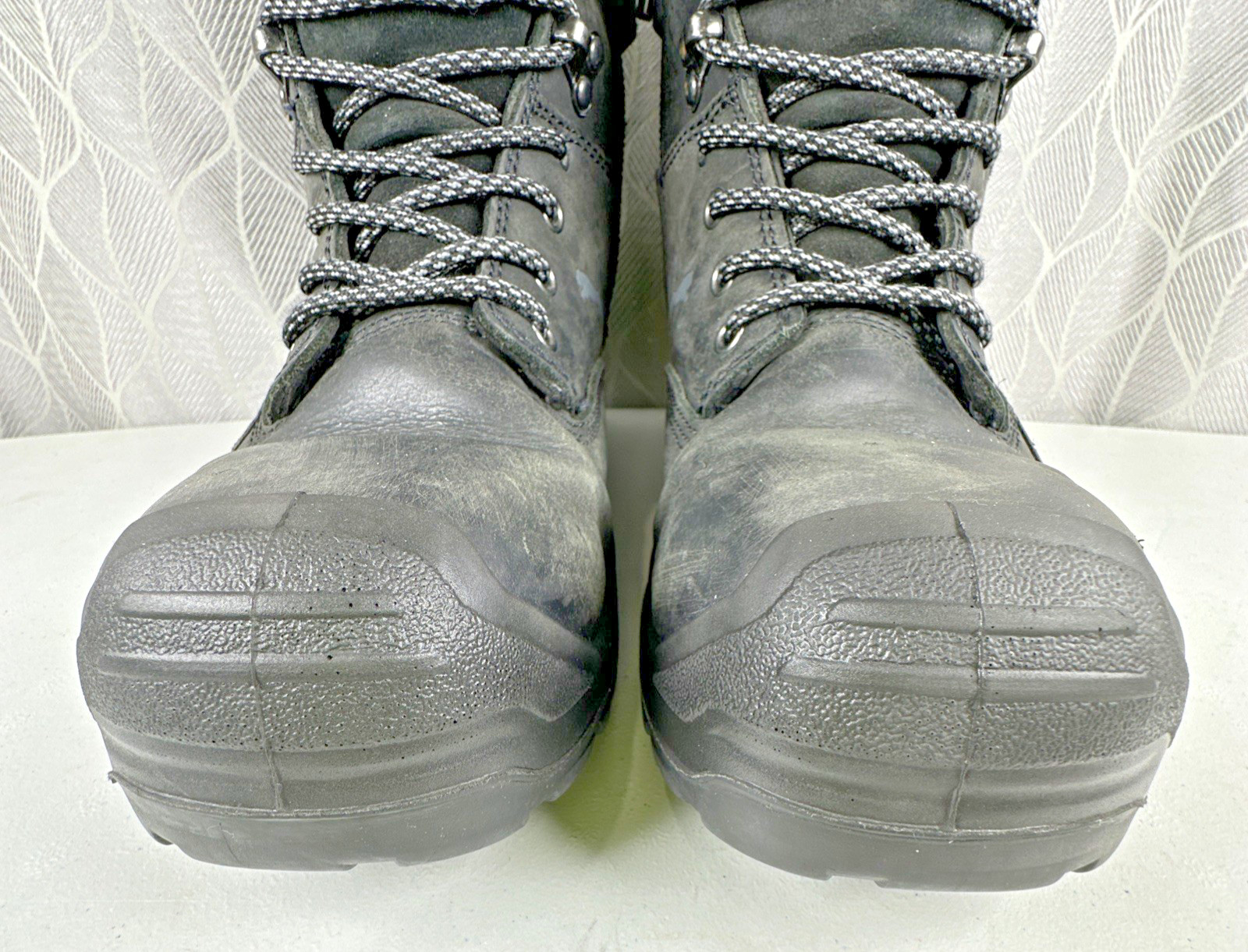 Puma Conquest Mens Size 9 Black Comp Toe Side Zip Safety Boots 630675