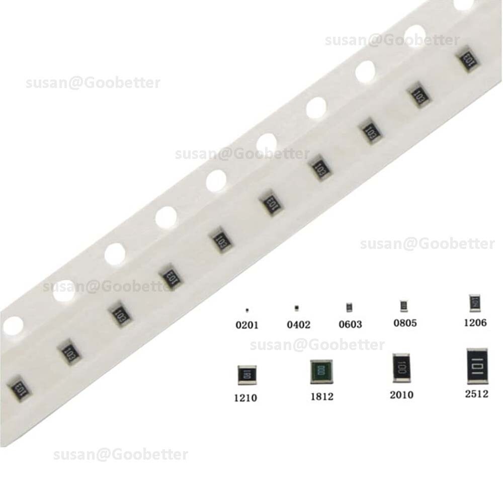 0603 SMD Resistors 0.1W 1% Tolerance Full Range Available 0 ohm to 10M ohm