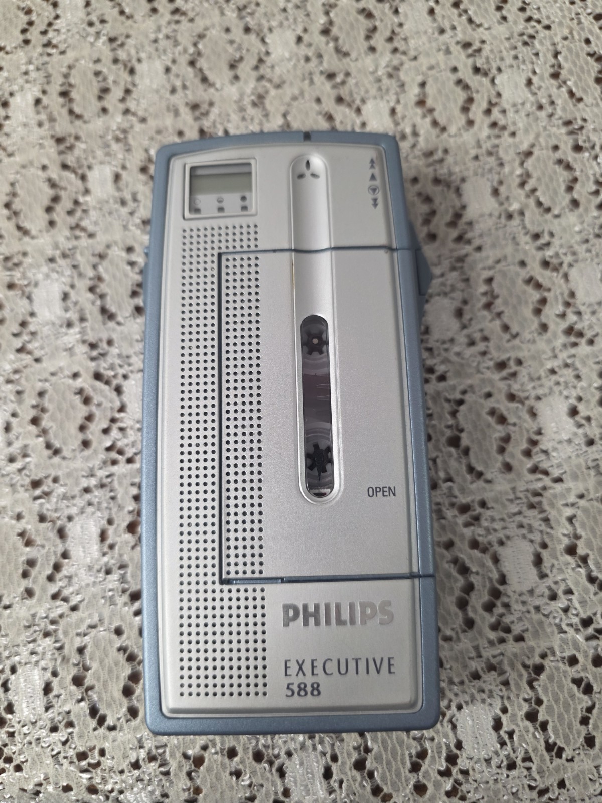 Vintage Phillips Pocket Memo #588 Dictation Recorder Mini Cassette WORKS!
